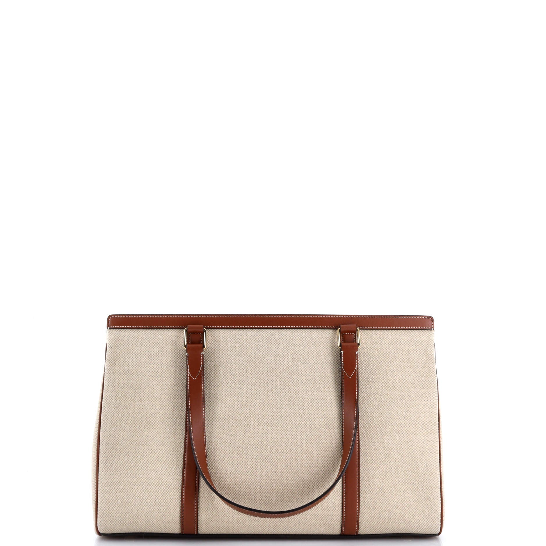 Celine Cabas 16 Bag Canvas with Leather Medium