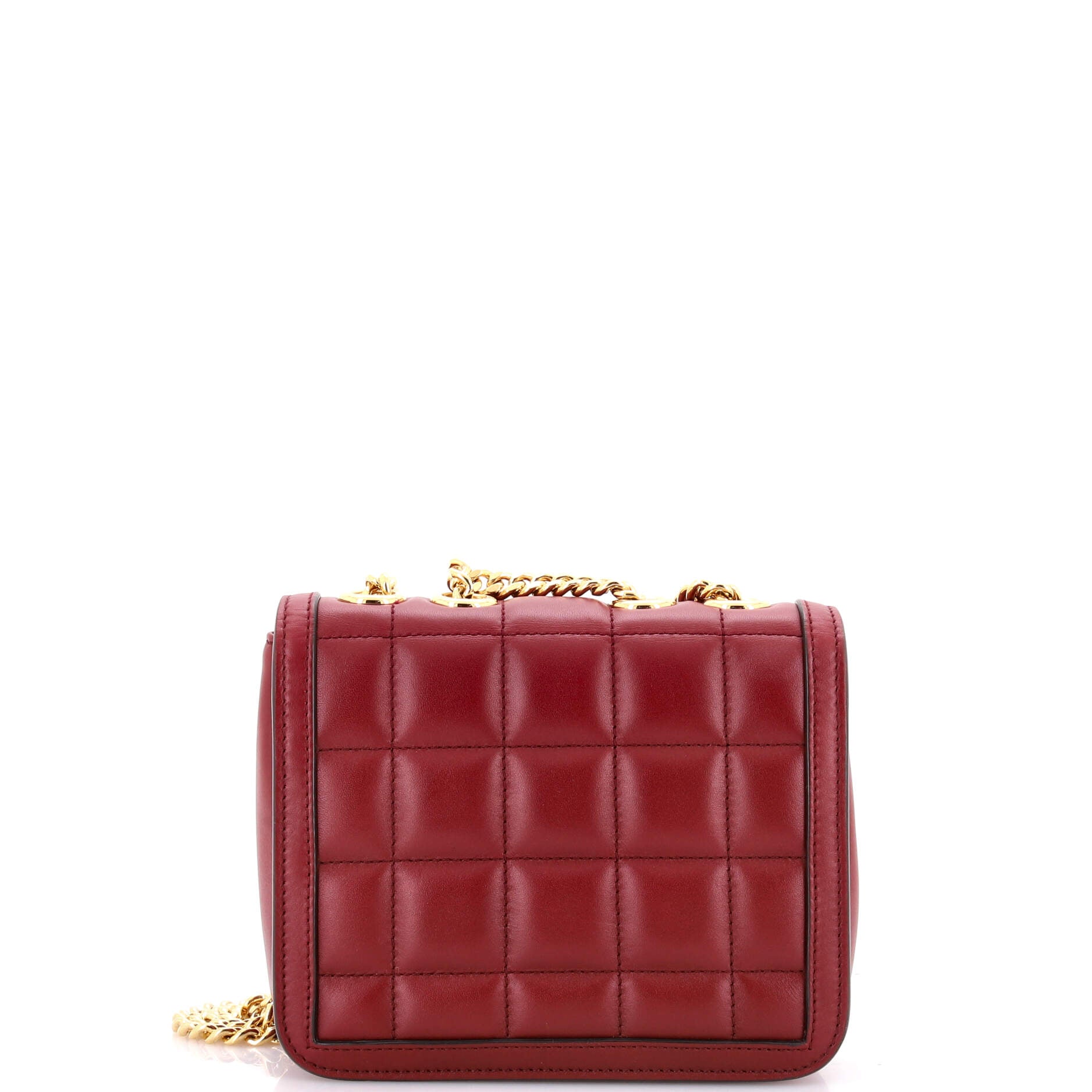 Gucci Deco Chain Flap Bag Mixed Matelasse Leather Mini