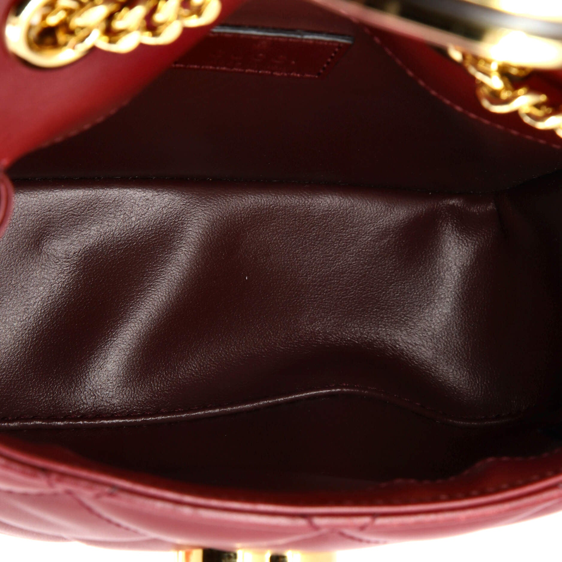 Gucci Deco Chain Flap Bag Mixed Matelasse Leather Mini