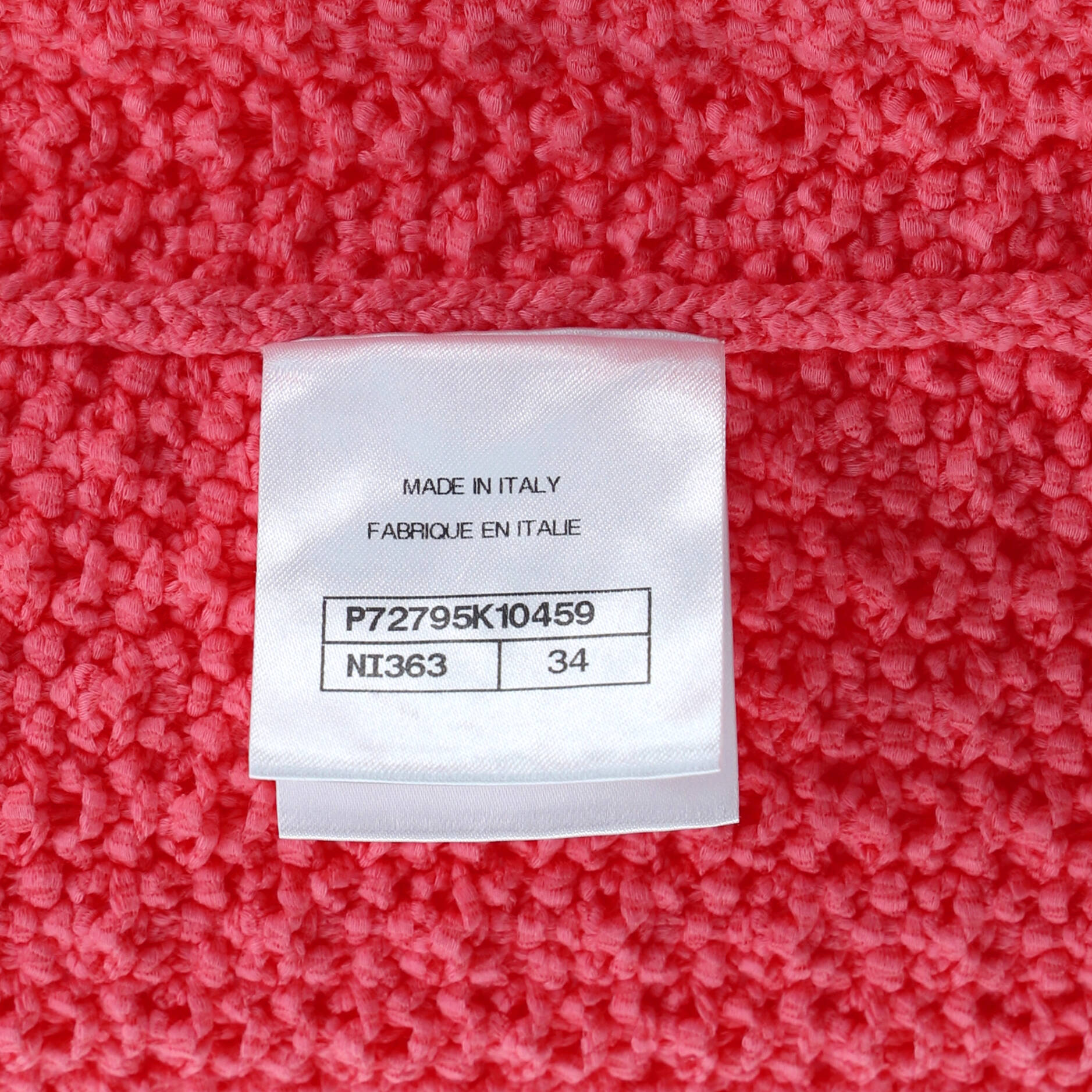 Chanel Women's Four Pocket Vest Cotton Blend