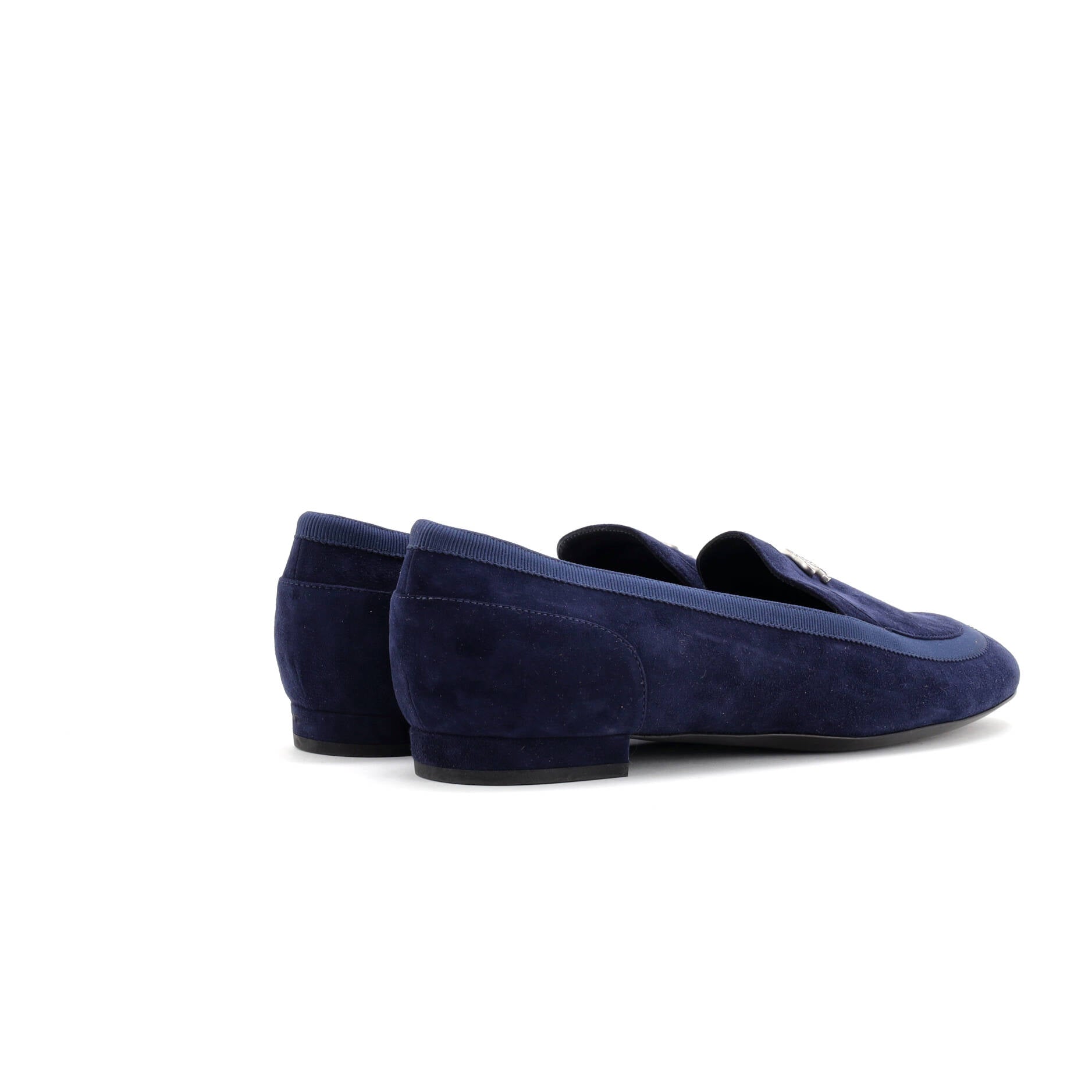 Chanel Women's CC Loafers Suede