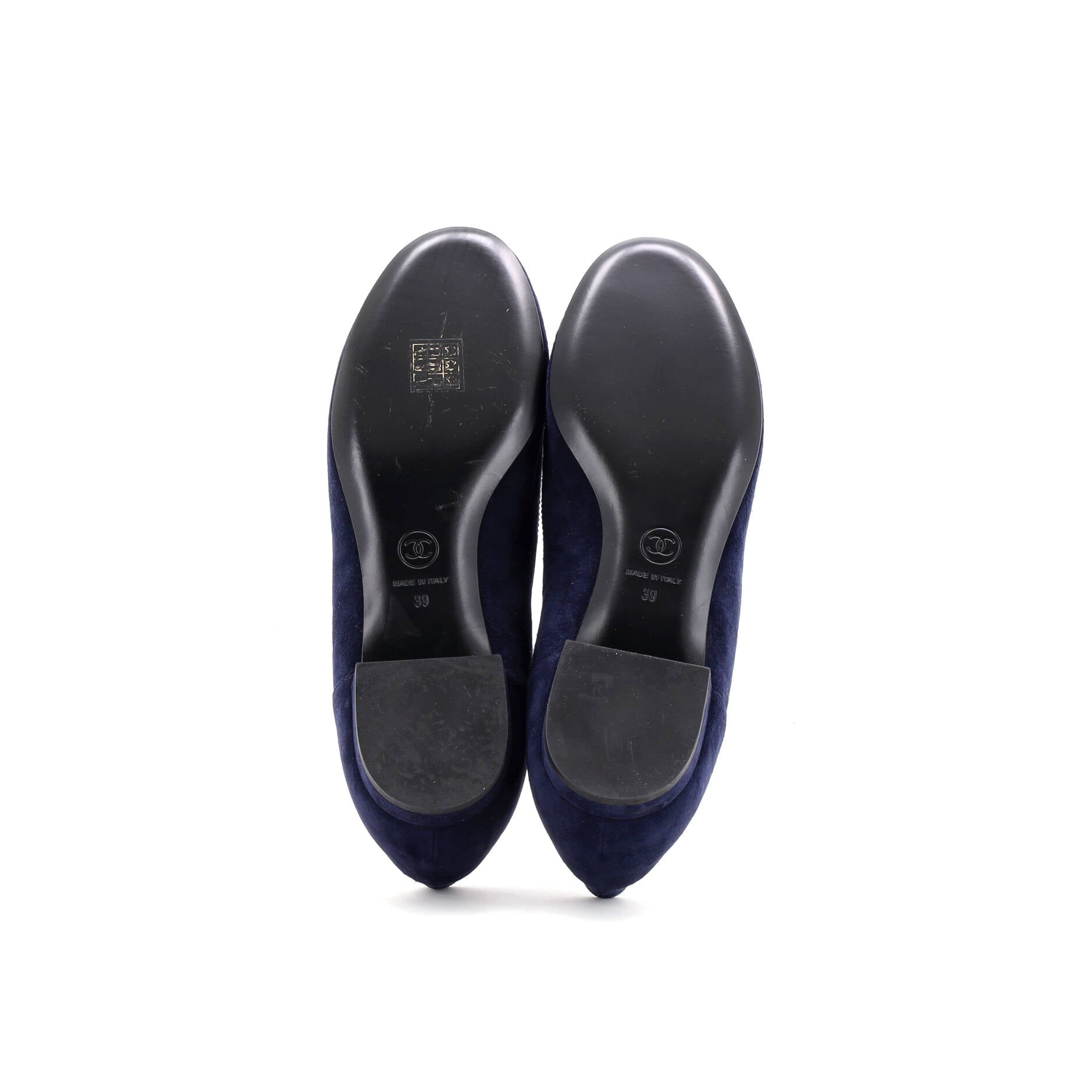 Chanel Women's CC Loafers Suede
