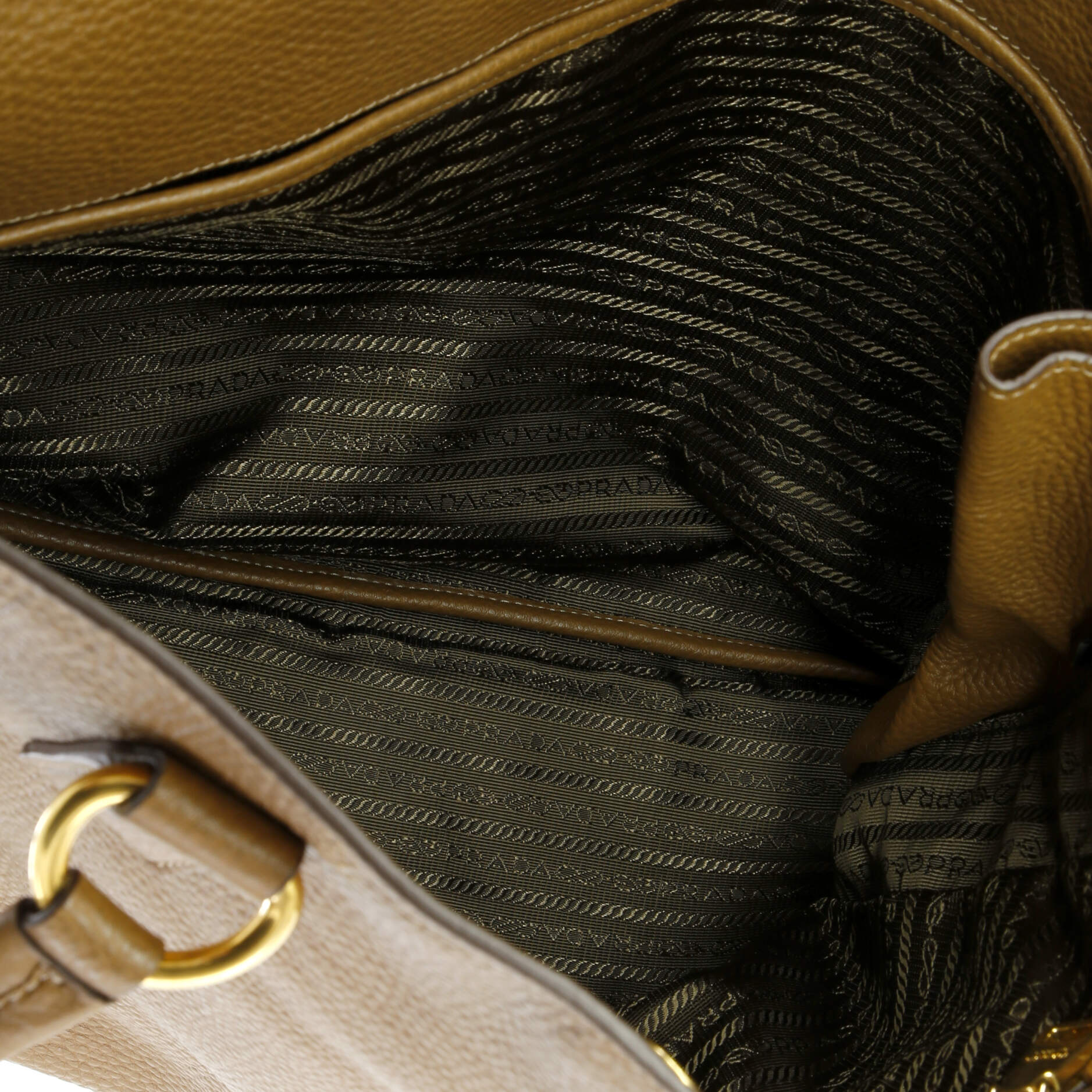 Prada Side Zip Shopper Tote Vitello Daino Large