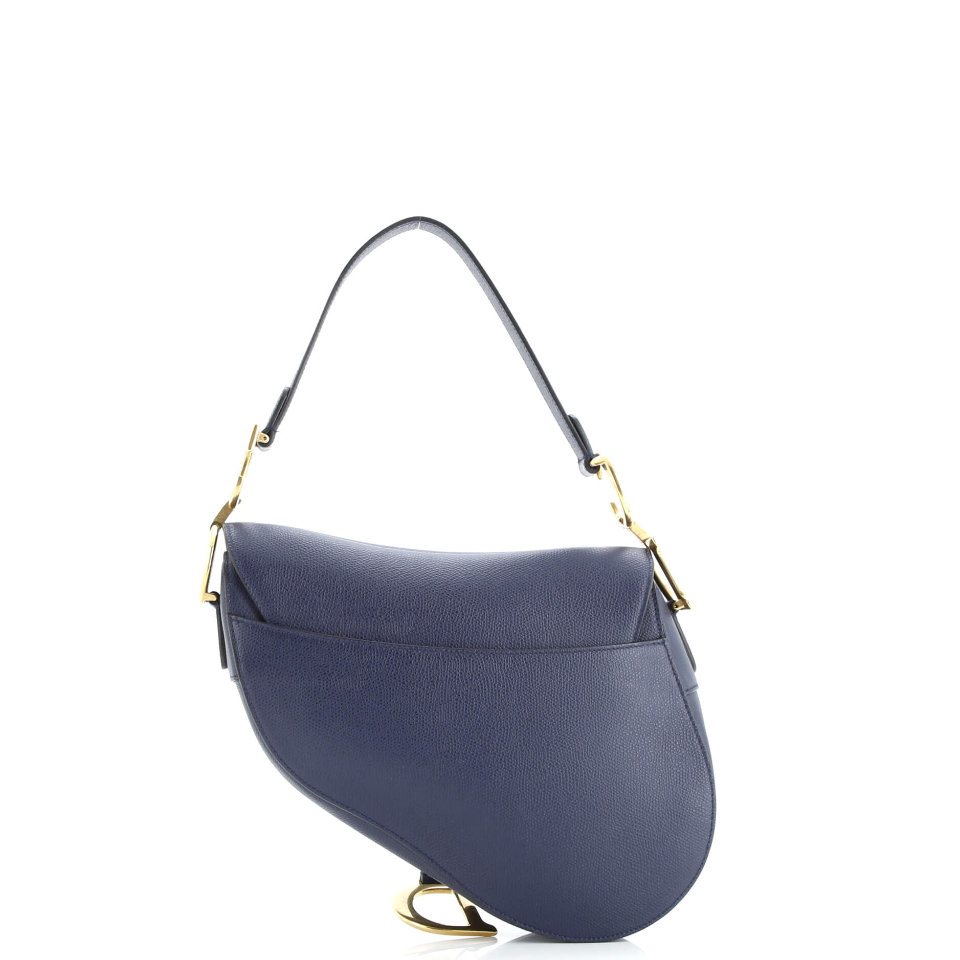 Christian Dior Saddle Handbag Leather Medium