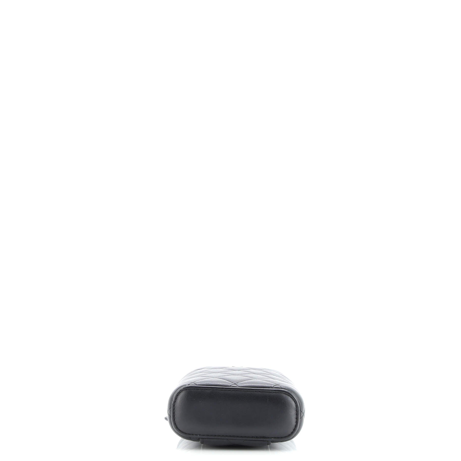 Chanel Classic Vanity Top Handle Phone Holder with Chain Quilted Lambskin