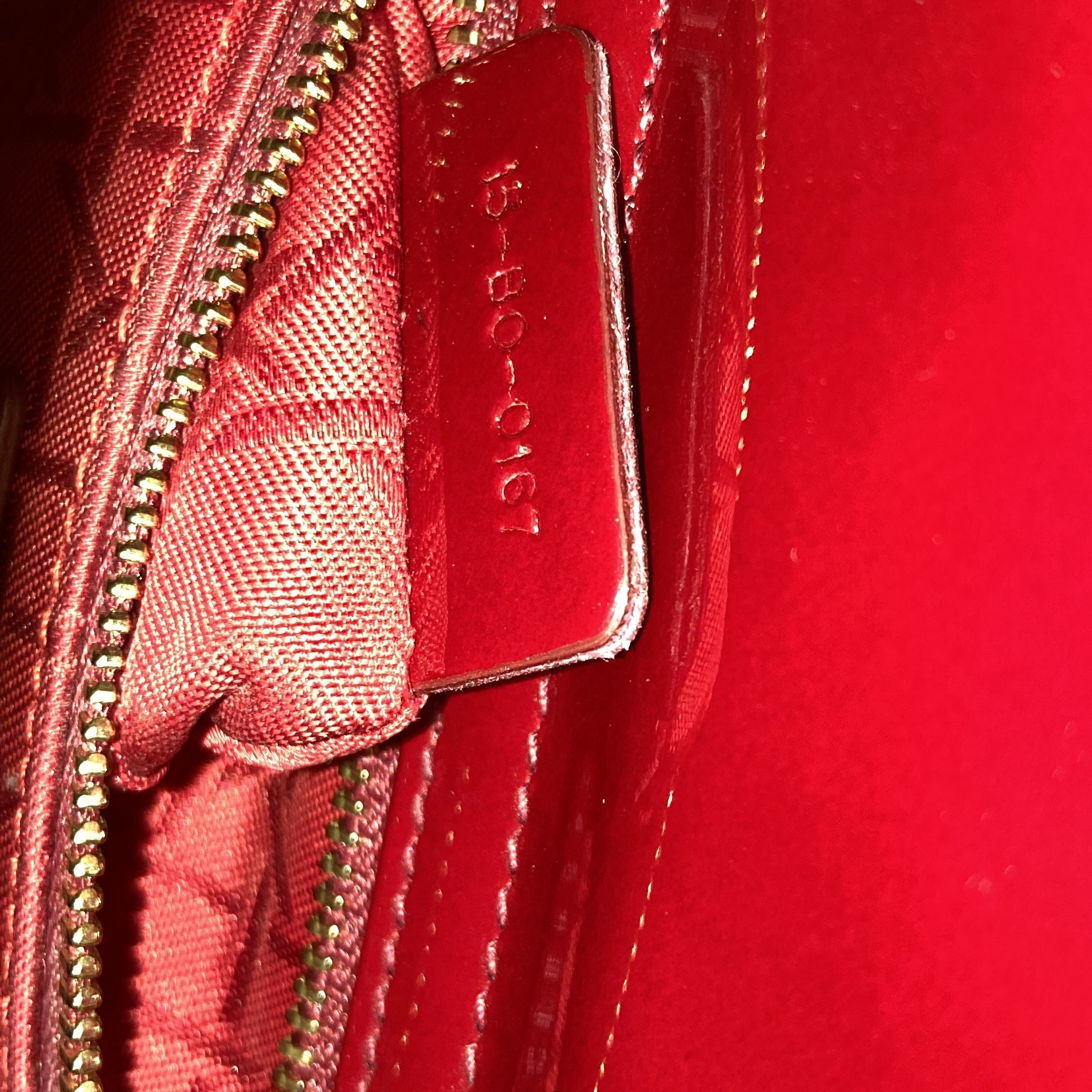 Christian Dior Lady Dior Chain Bag Cannage Quilt Patent Mini