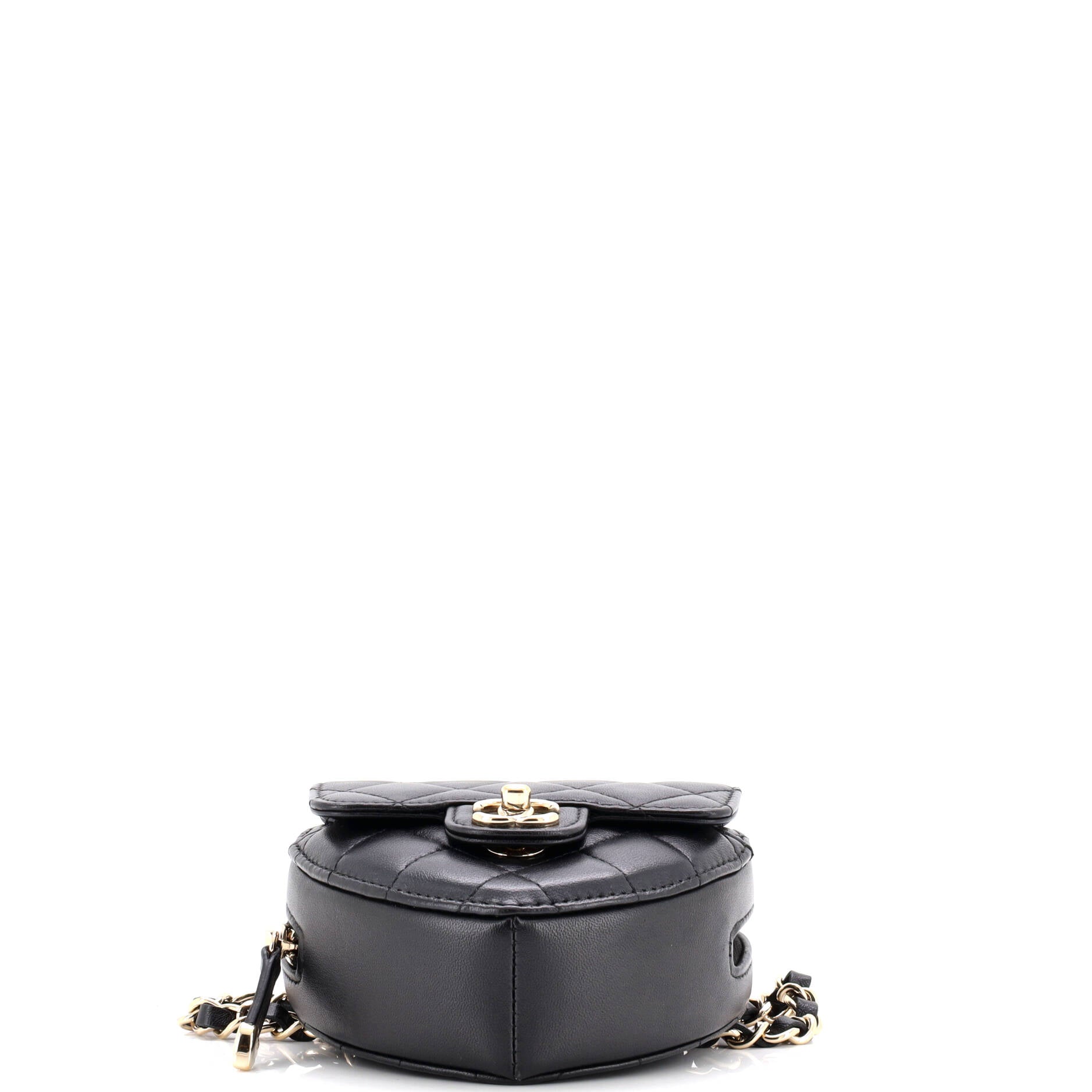 Chanel CC in Love Heart Belt Bag Quilted Lambskin