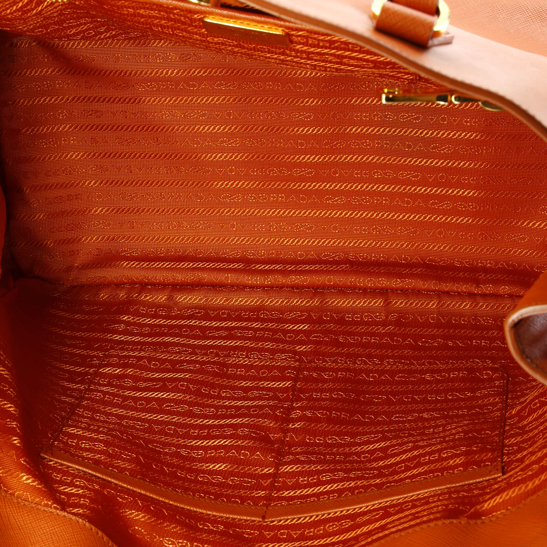 Prada Lux Open Tote Saffiano Leather North South