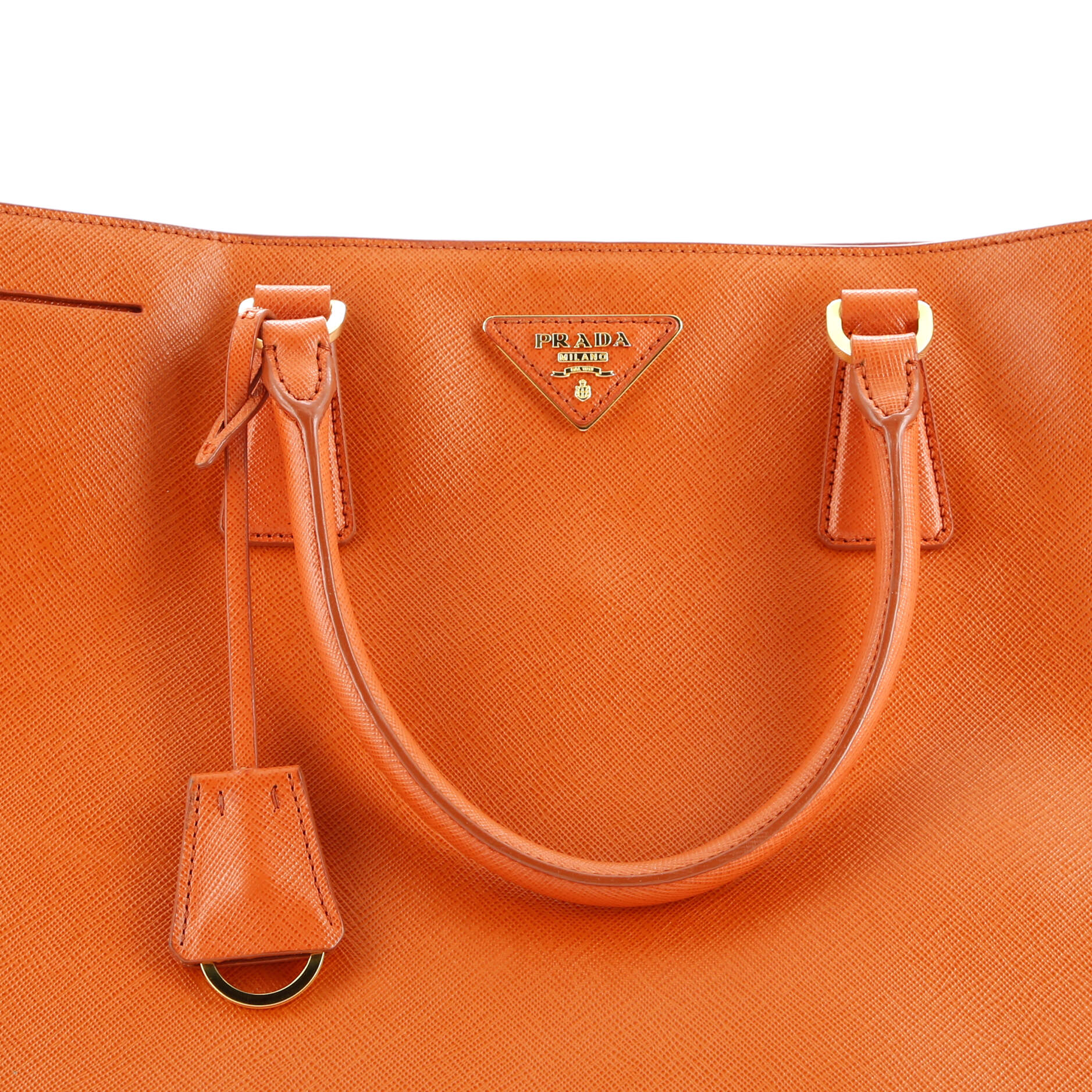 Prada Lux Open Tote Saffiano Leather North South