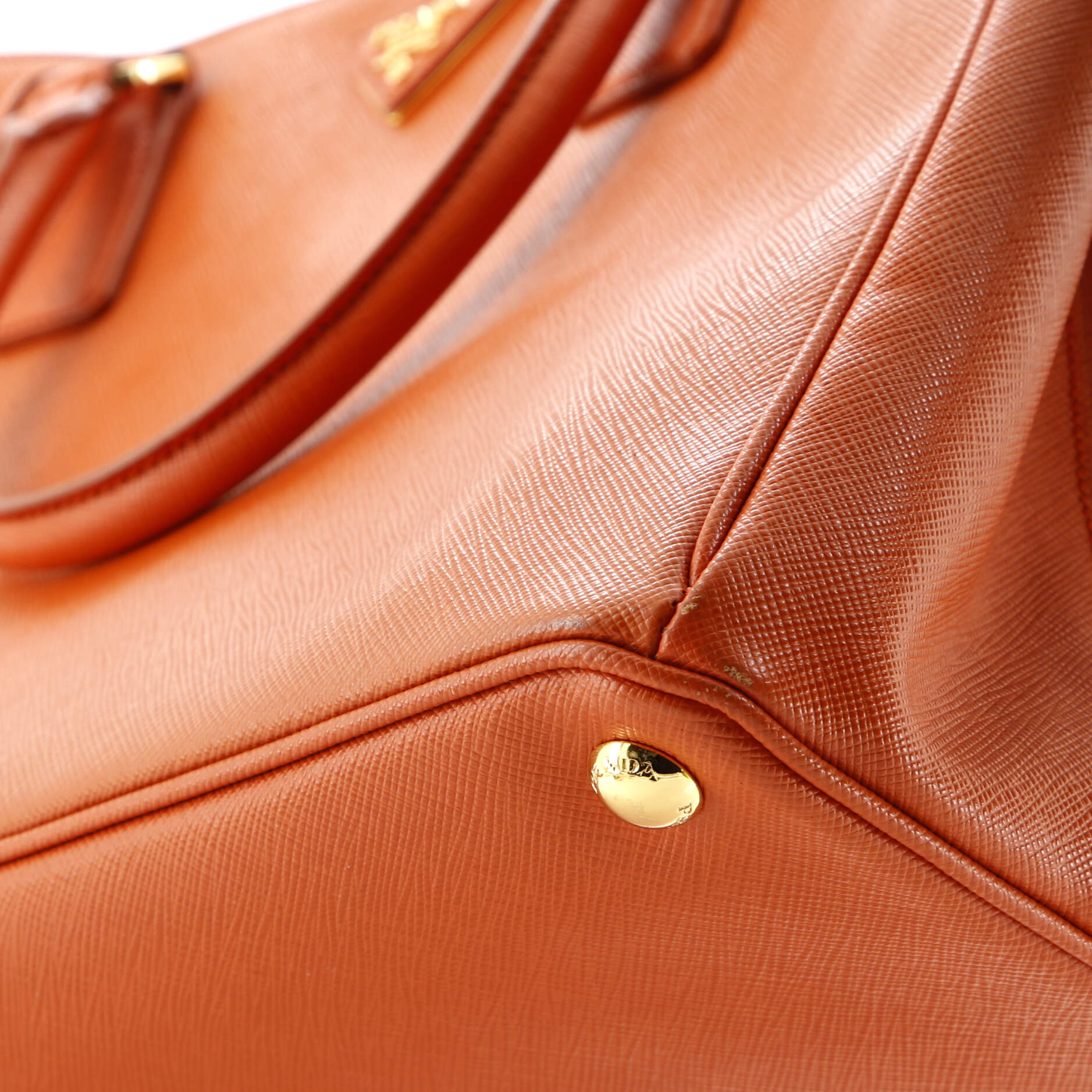 Prada Lux Open Tote Saffiano Leather North South