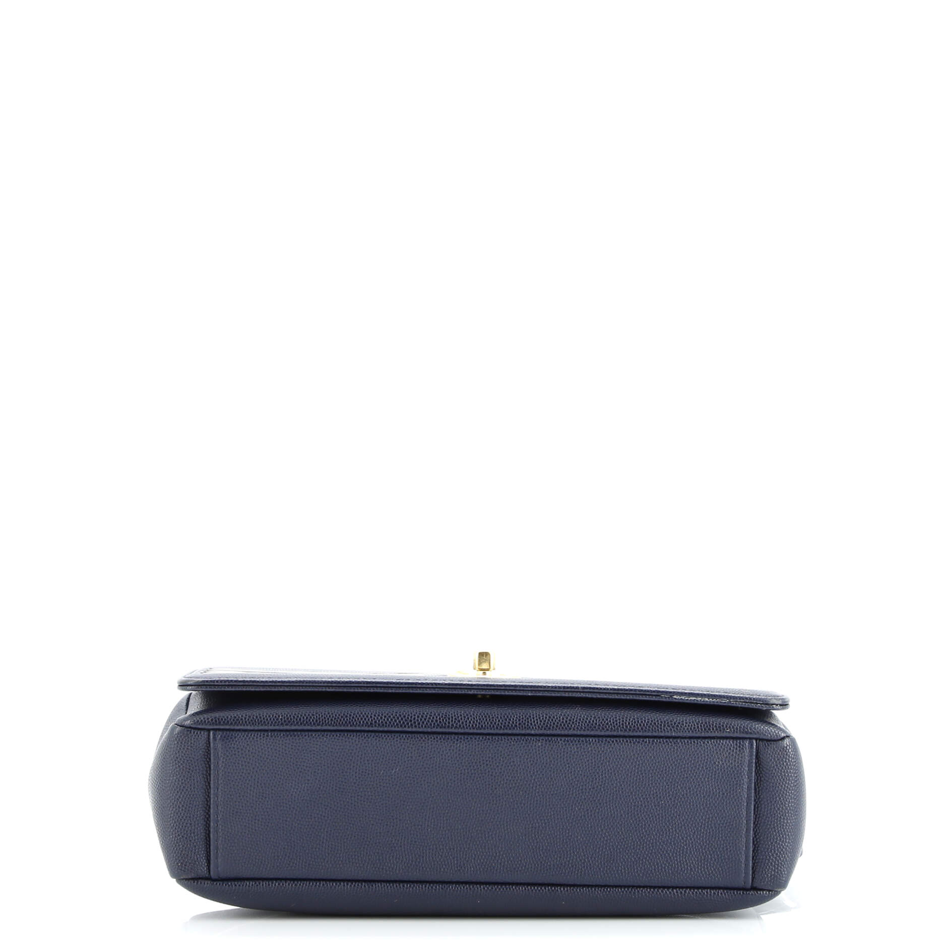 Chanel Captain Gold Flap Bag Embroidered Caviar Medium