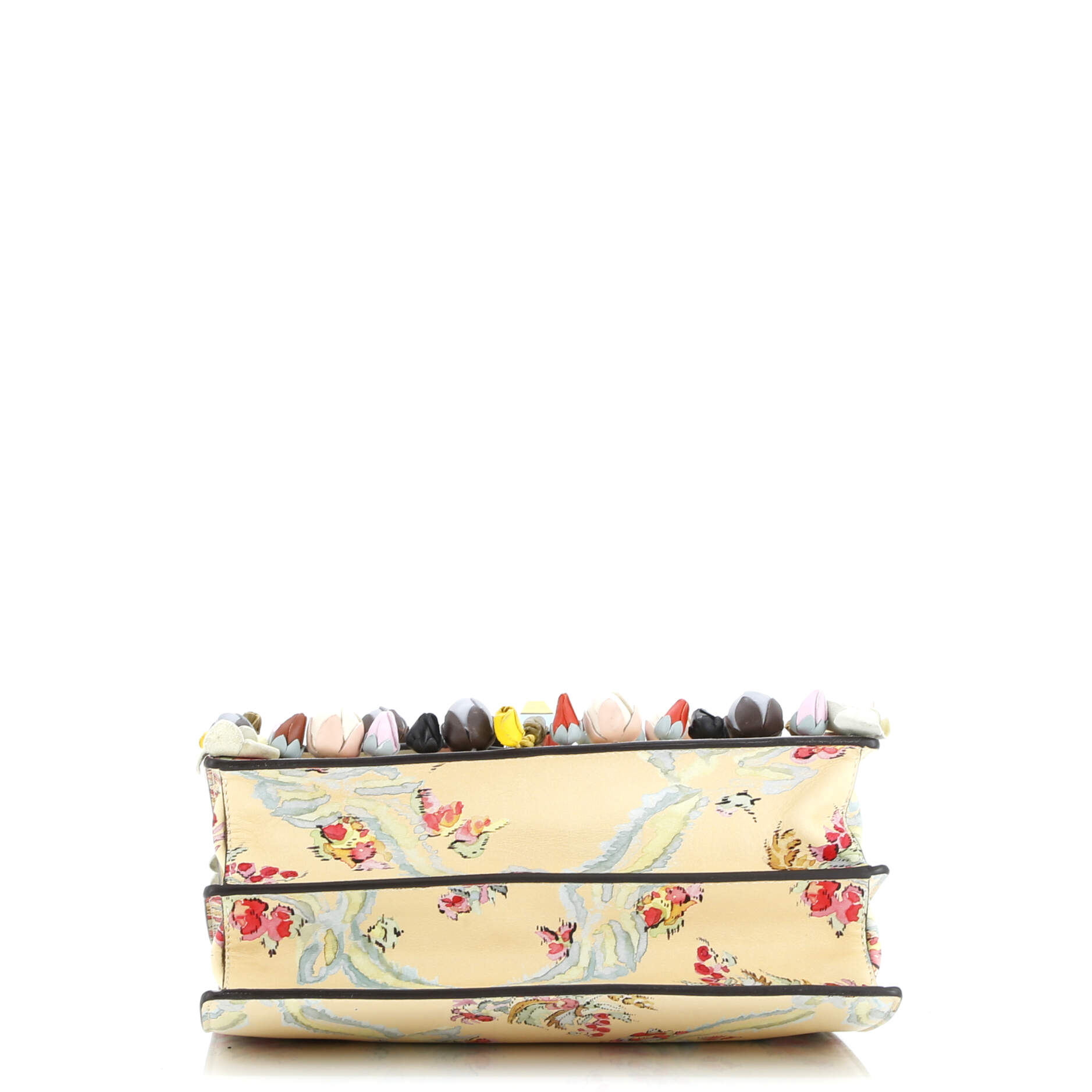 Fendi Kan I Bag Embellished Printed Leather Medium
