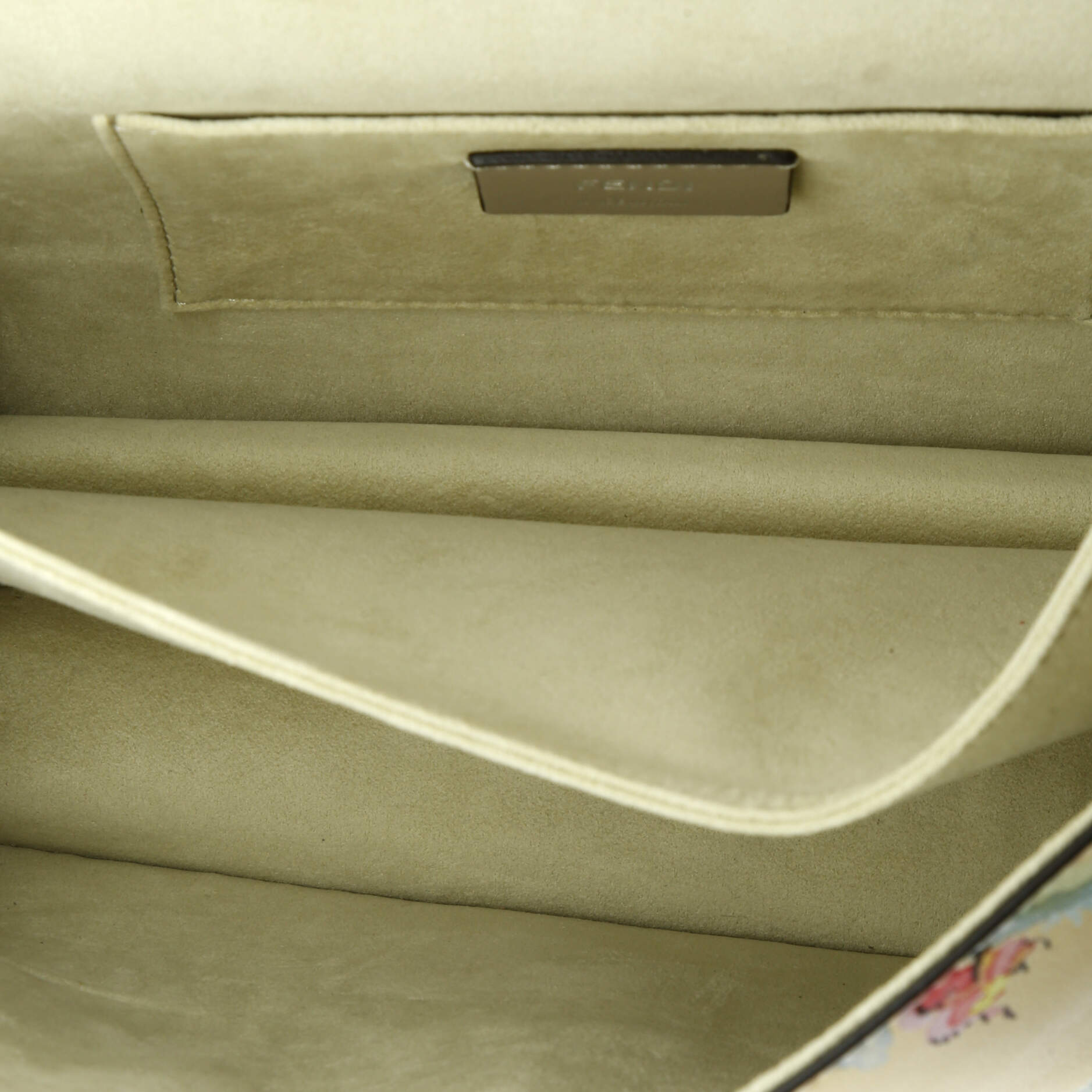 Fendi Kan I Bag Embellished Printed Leather Medium