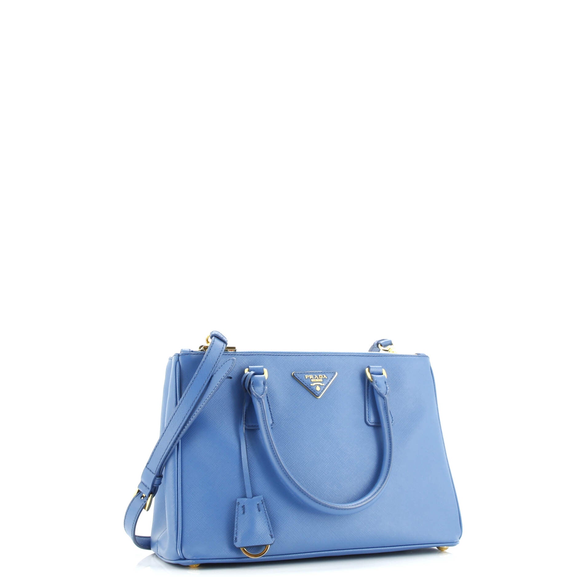 Prada Double Zip Lux Tote Saffiano Leather Small