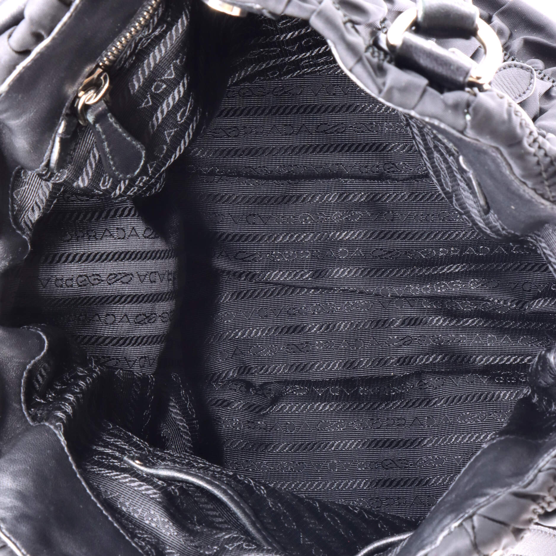 Prada Gaufre Convertible Tote Tessuto Small