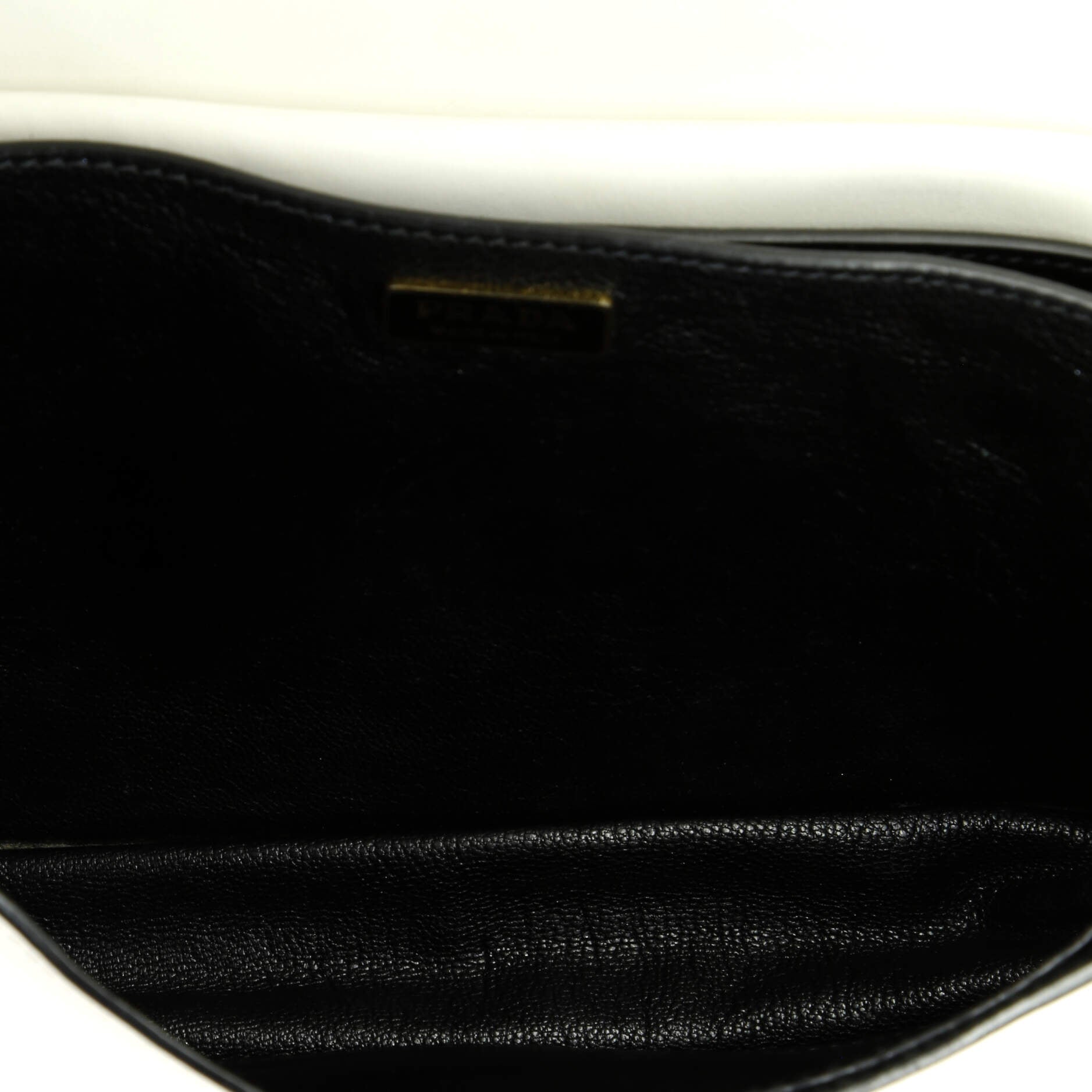 Prada Cahier Crossbody Bag Leather and Saffiano Leather Large