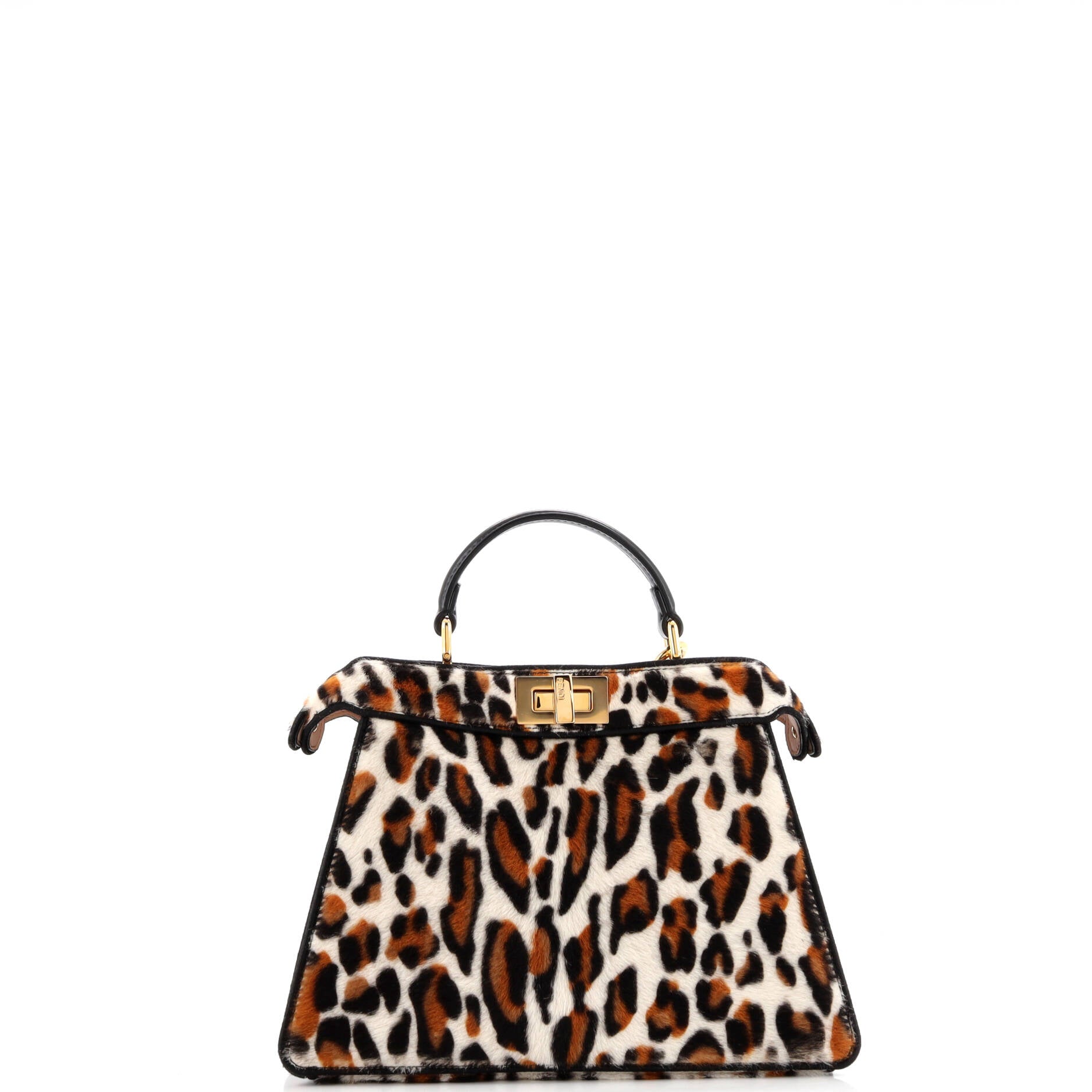 Fendi Peekaboo ISeeU Bag Printed Fur Petite