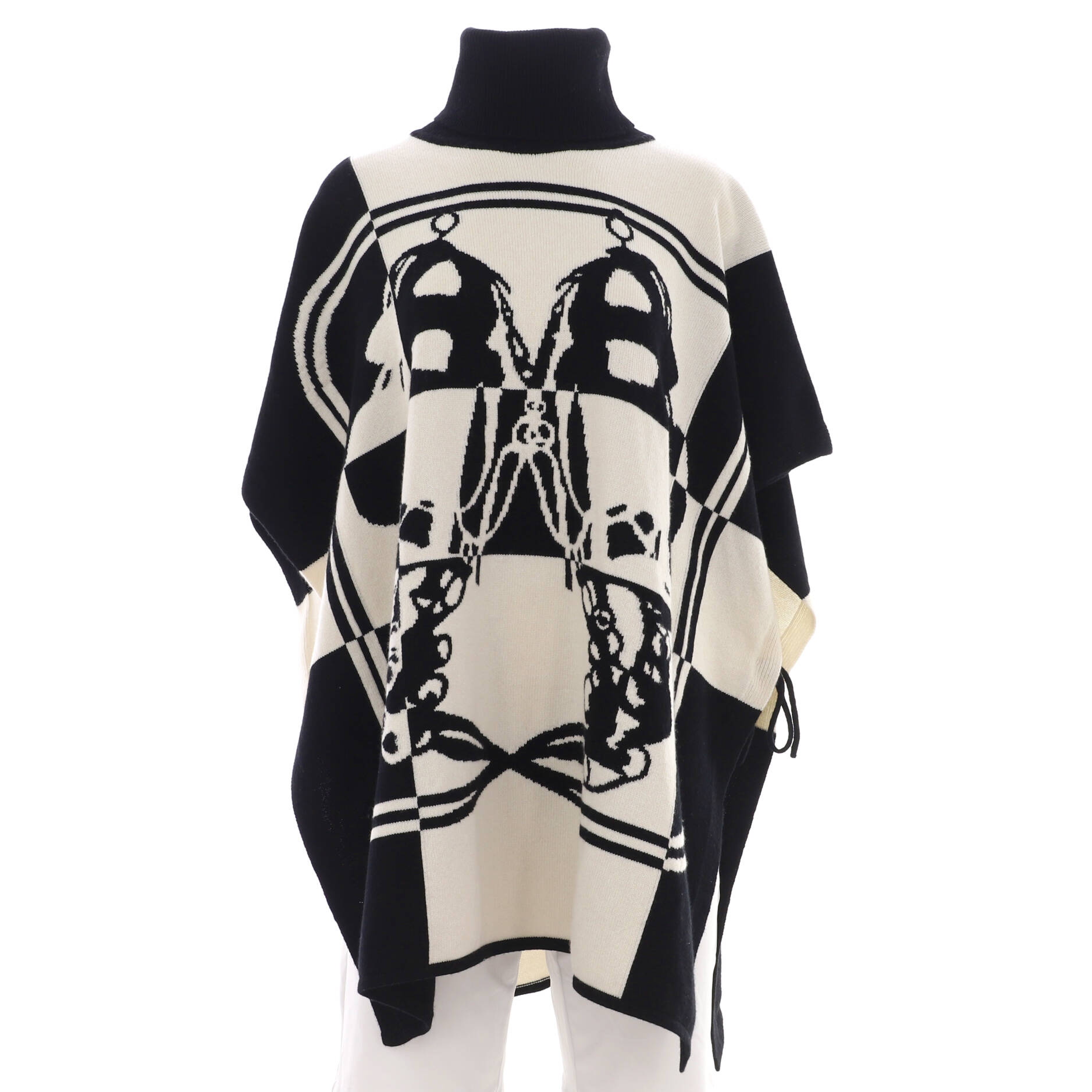Hermes Women's Brides de Gala Poncho Sweater Cashmere