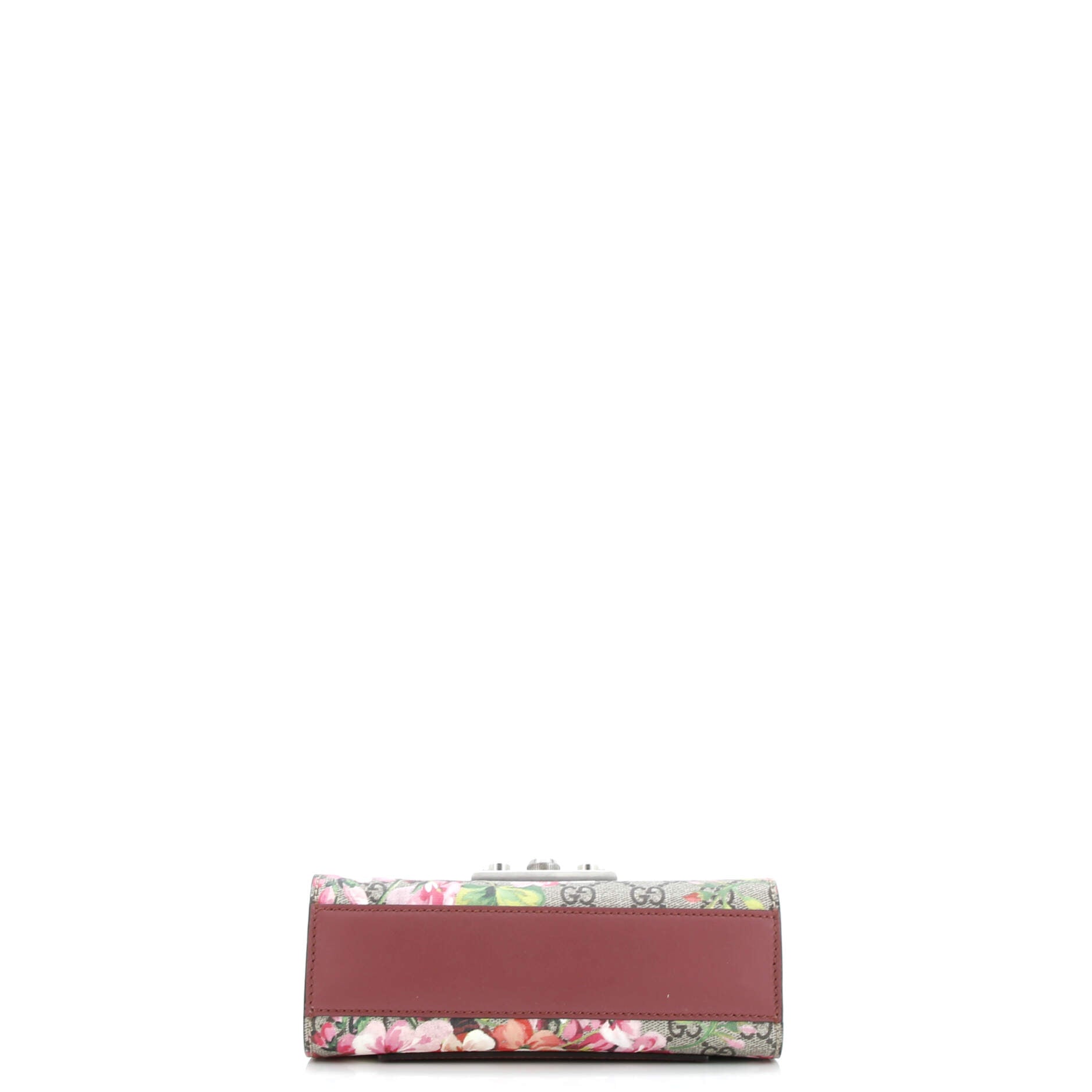 Gucci Padlock Shoulder Bag Blooms Print GG Coated Canvas Small