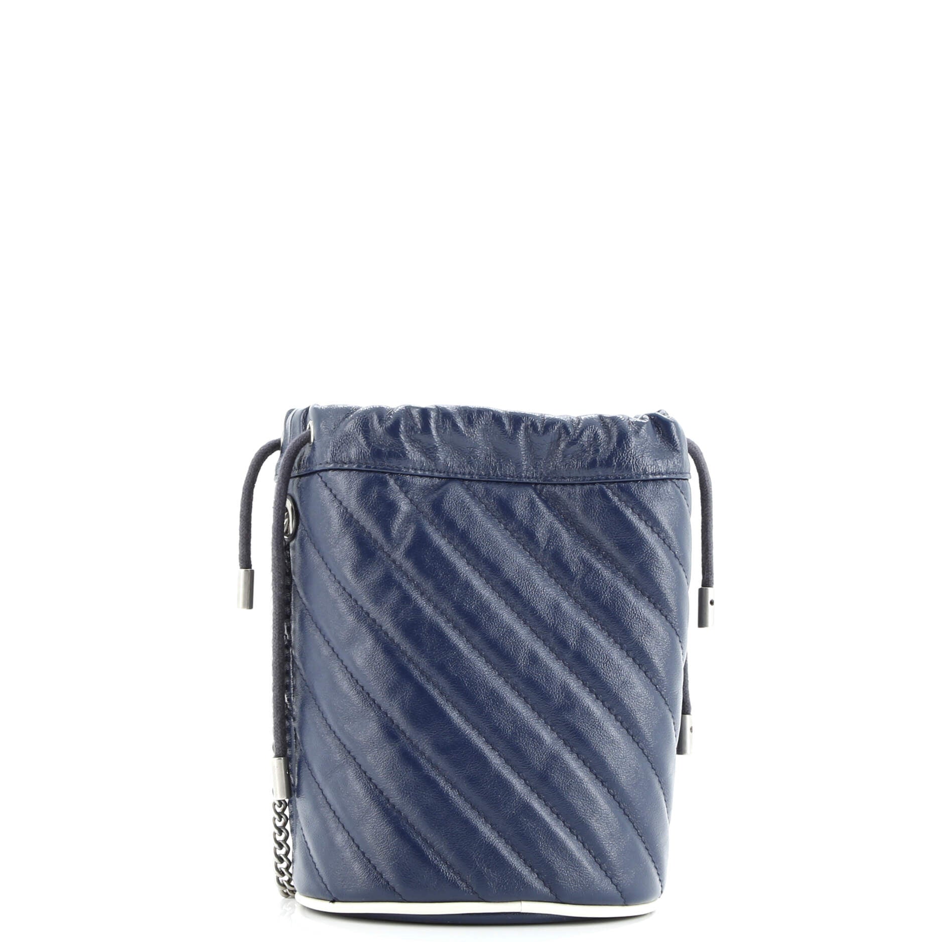 Gucci GG Marmont Bucket Bag Diagonal Quilted Leather Mini