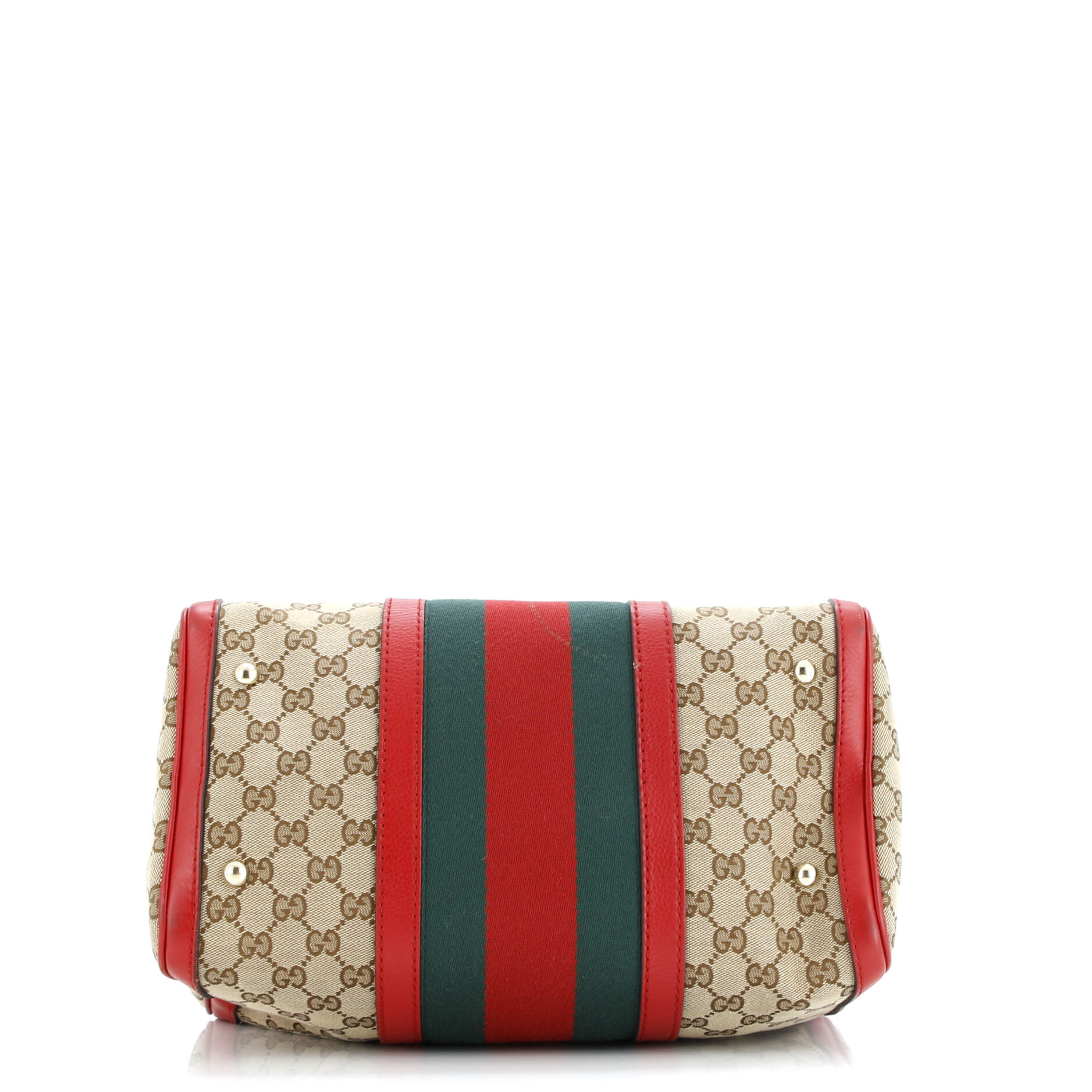 Gucci Vintage Web Boston Bag GG Canvas Medium