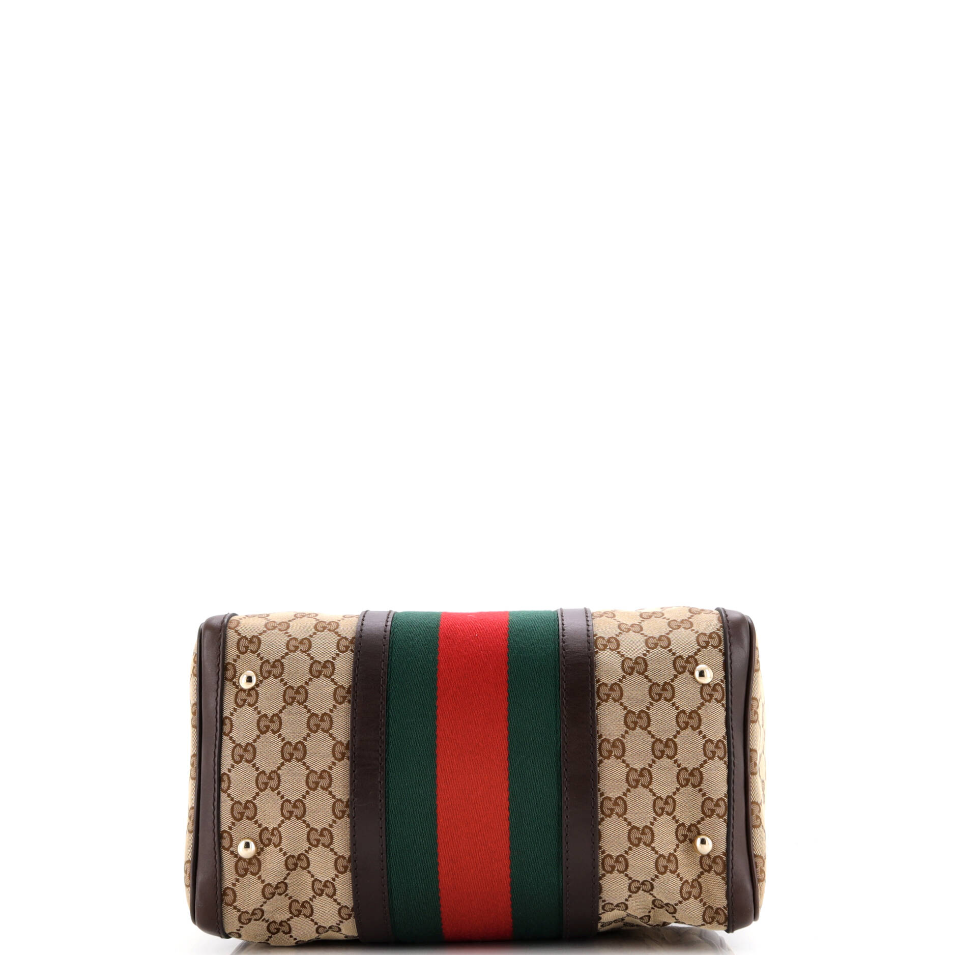 Gucci Vintage Web Boston Bag GG Canvas Medium