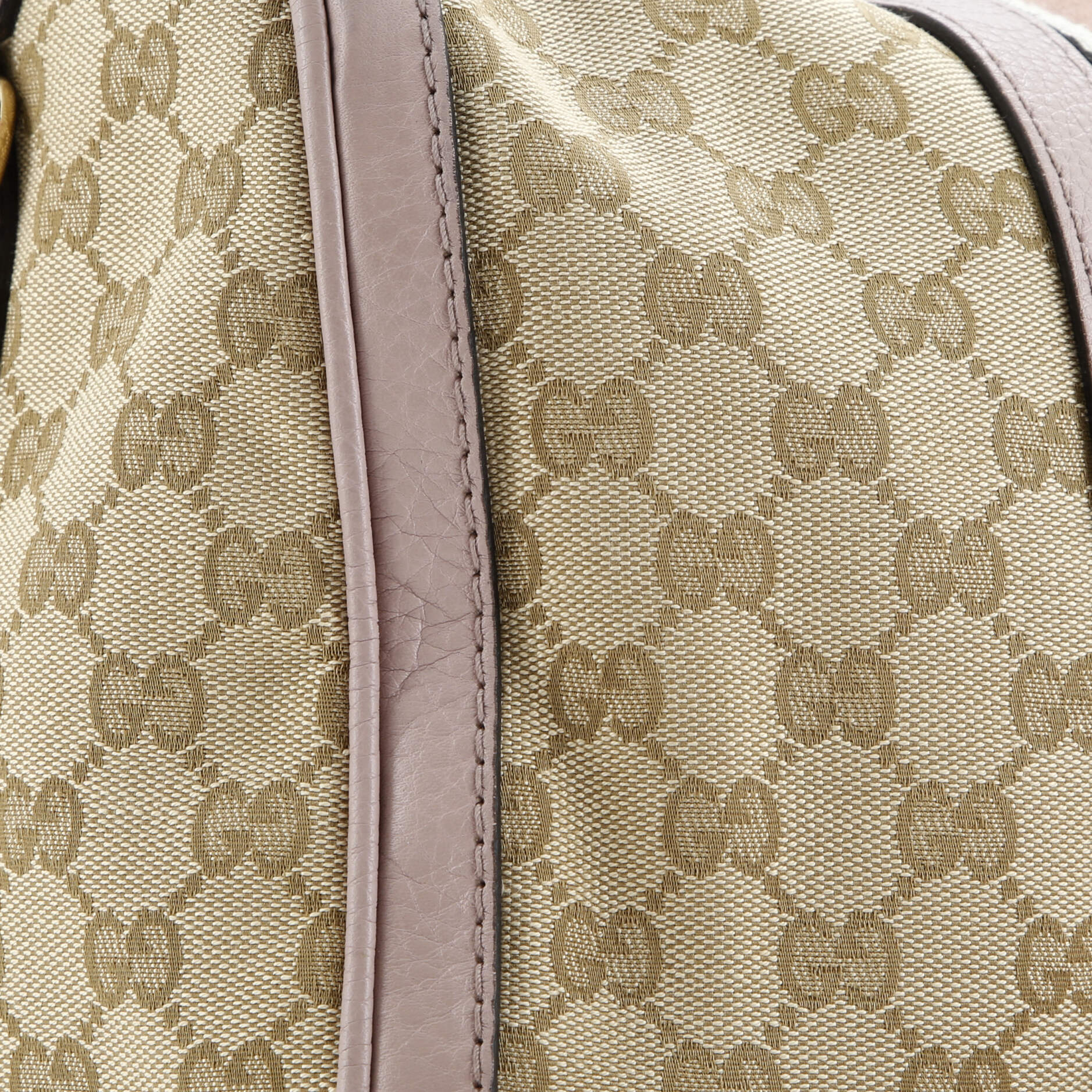 Gucci Vintage Web Boston Bag GG Canvas Medium