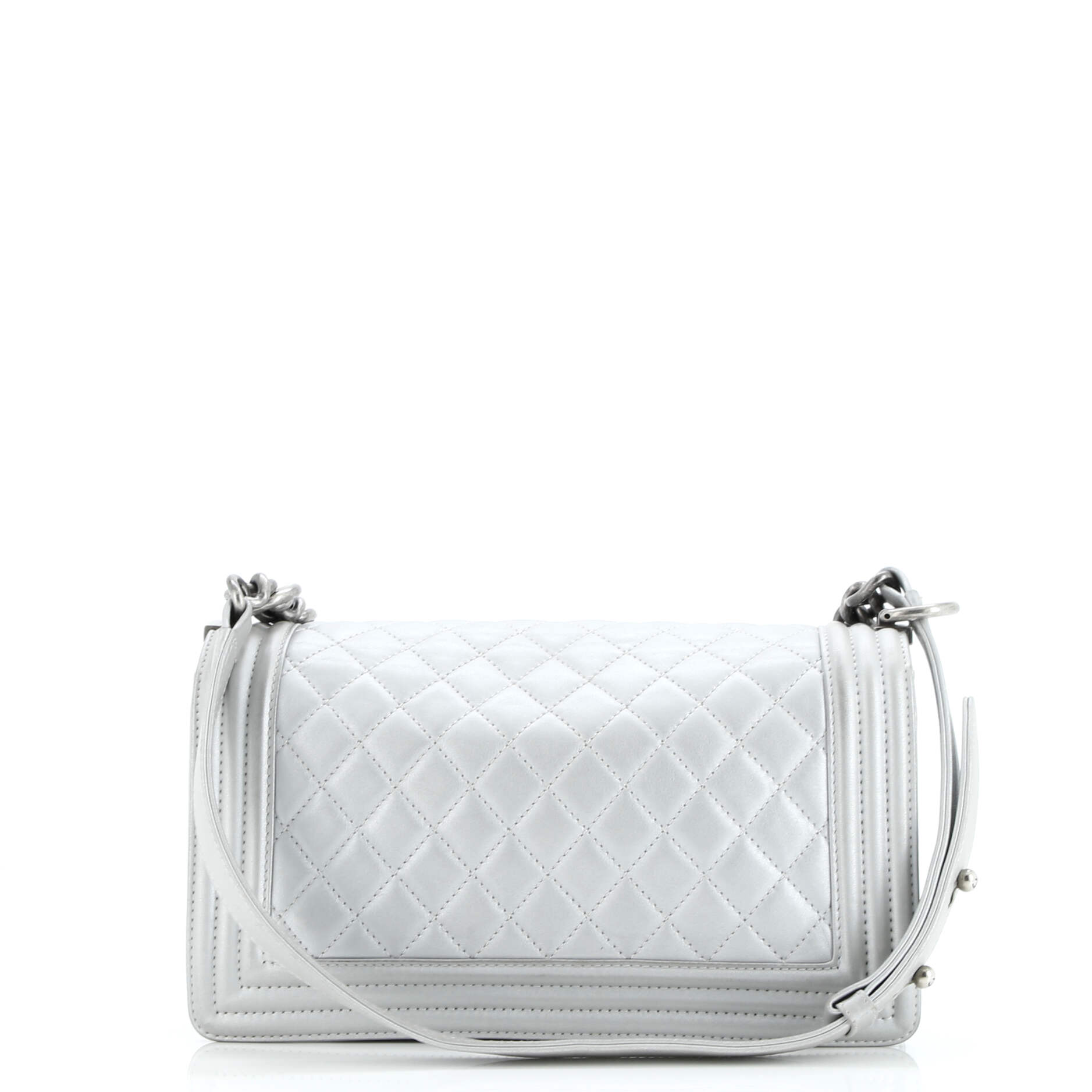 Chanel Boy Flap Bag Quilted Calfskin Old Medium