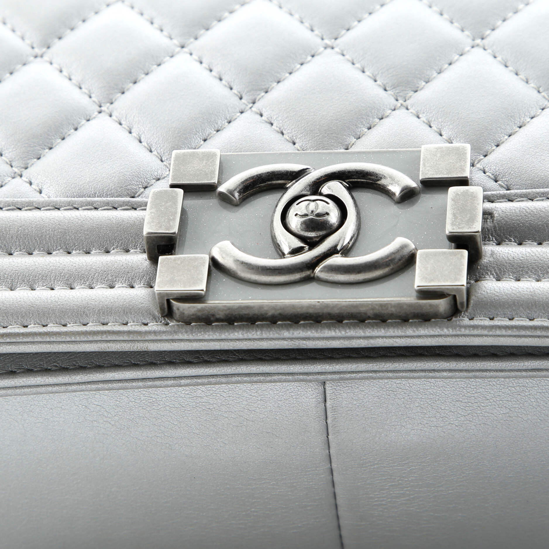 Chanel Boy Flap Bag Quilted Calfskin Old Medium