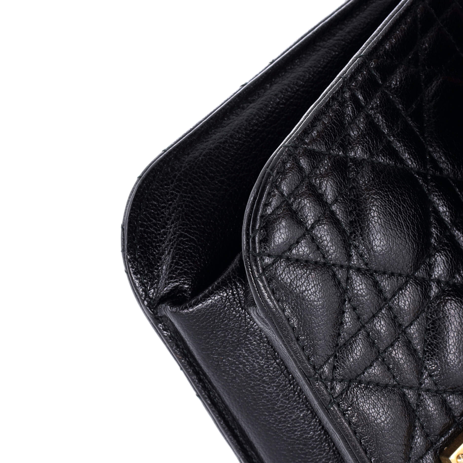Christian Dior Dioraddict Flap Bag with Strap Cannage Quilt Lambskin Medium