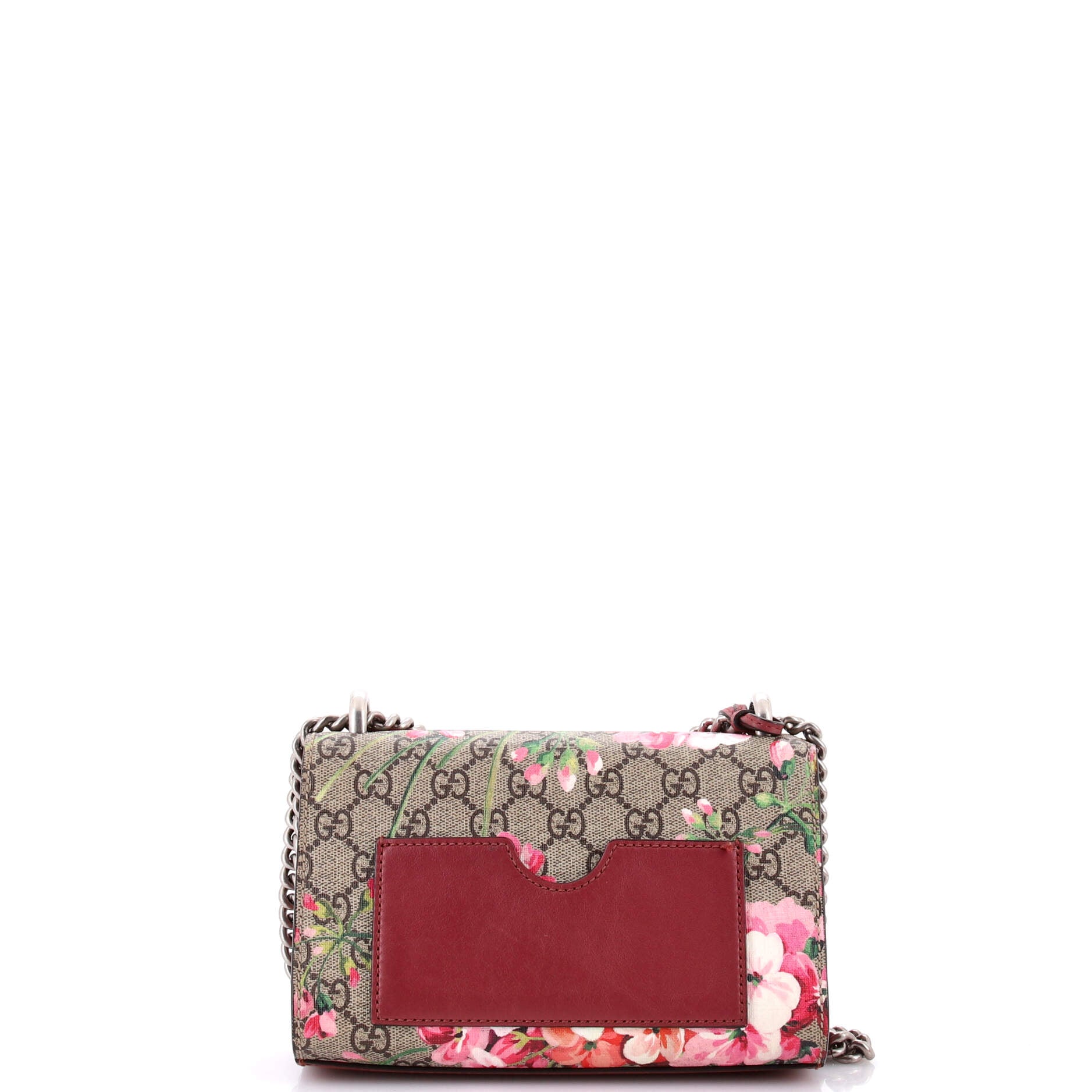 Gucci Padlock Shoulder Bag Blooms Print GG Coated Canvas Small
