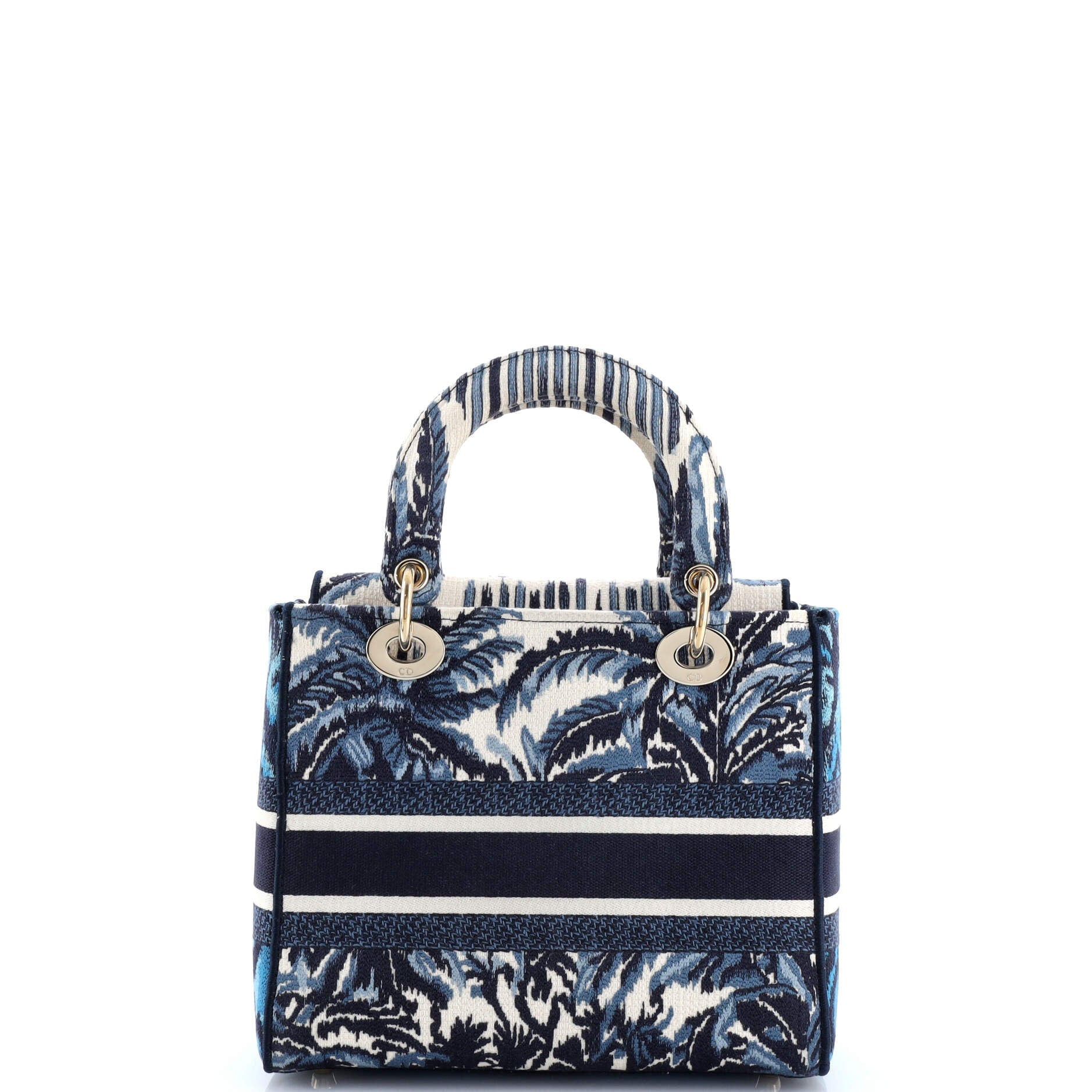 Christian Dior Toile de Jouy Lady D-Lite Bag Embroidered Canvas