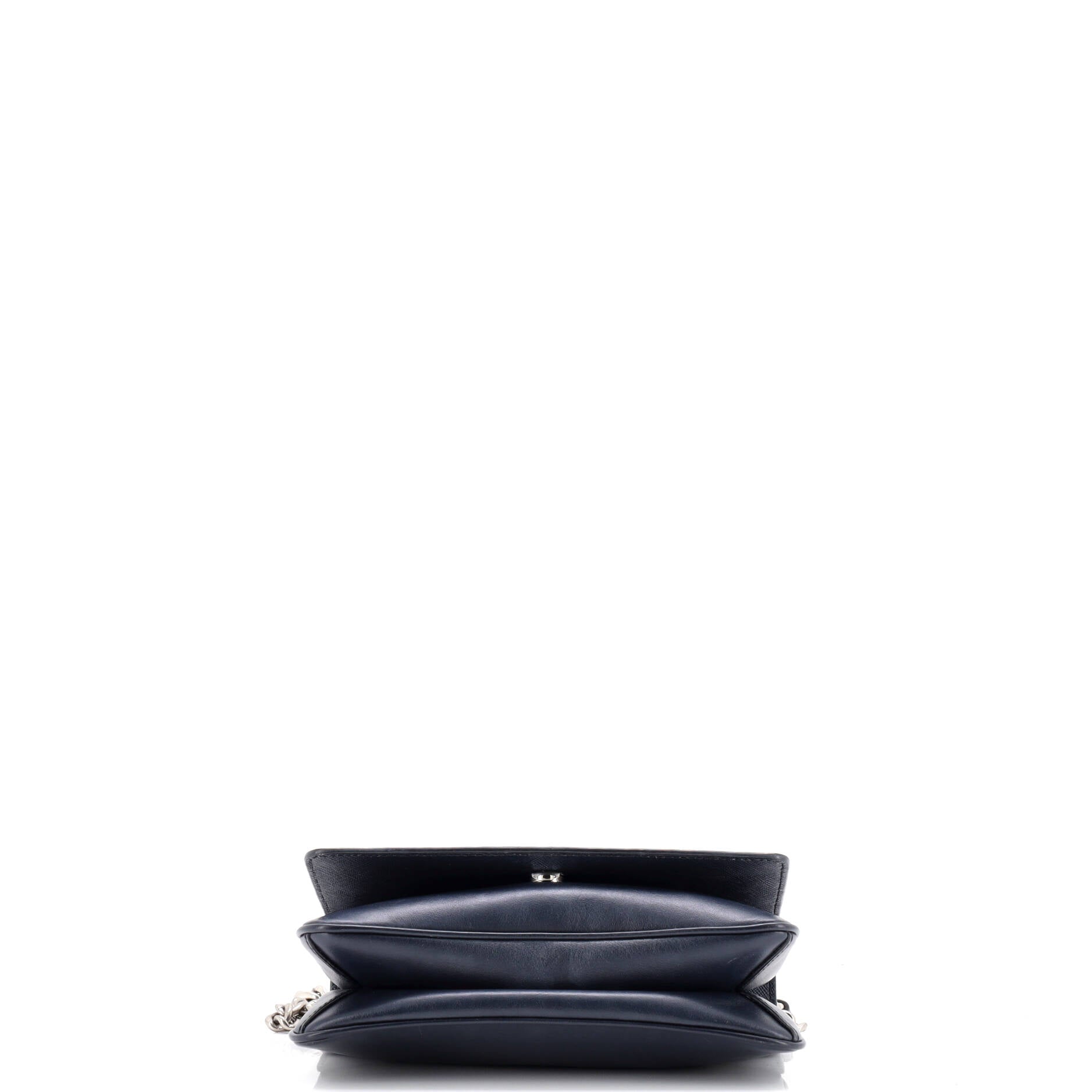 Prada Chain Flap Crossbody Bag Saffiano and Soft Calf Small