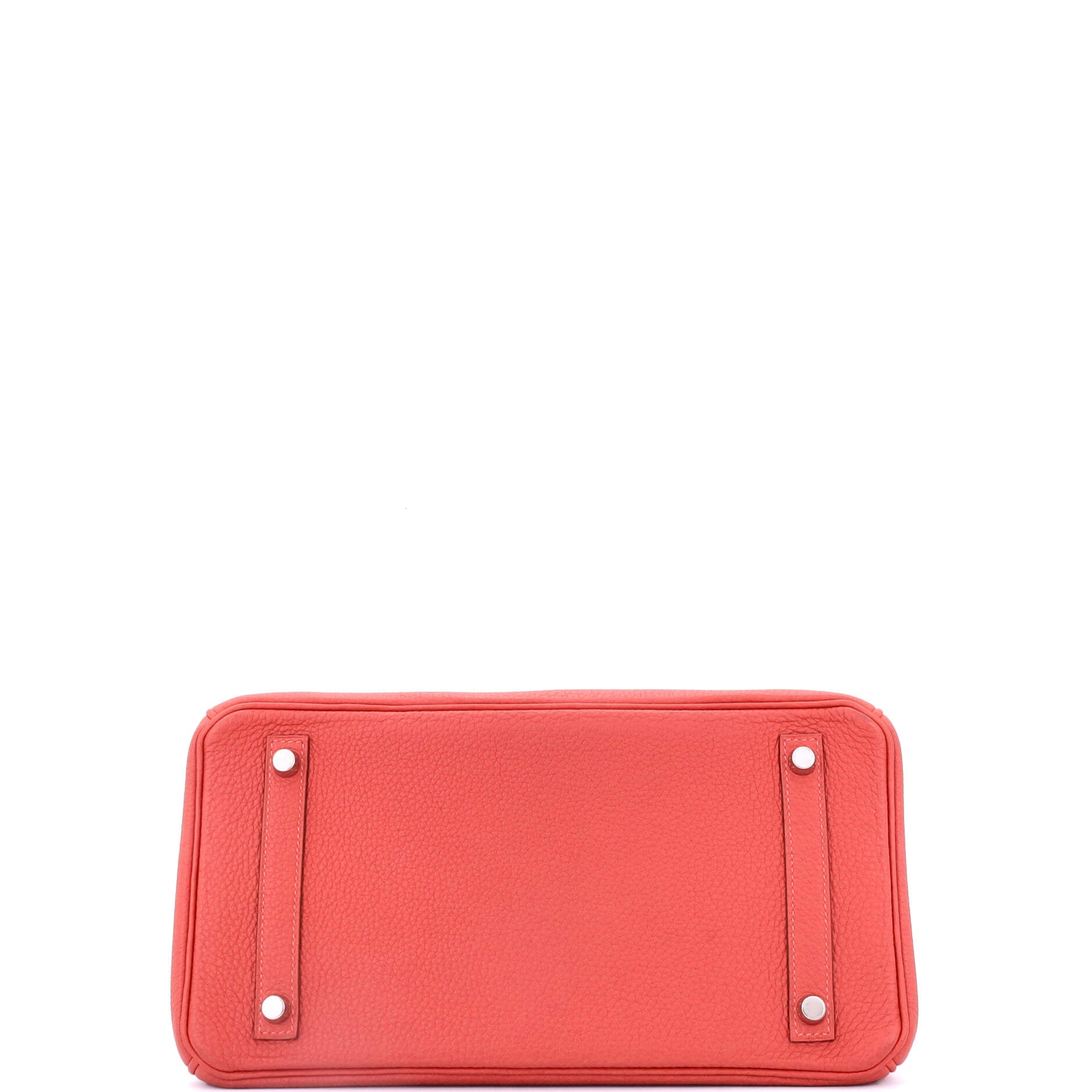 Hermes Birkin Handbag Red Togo with Palladium Hardware 30