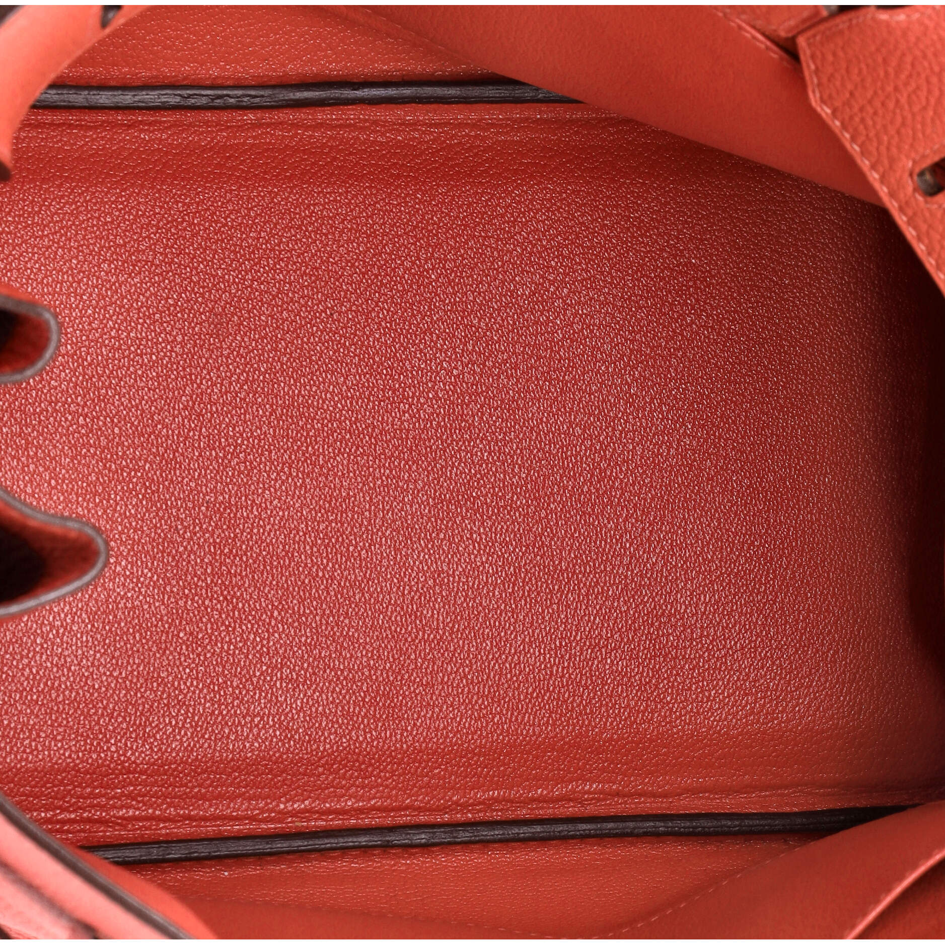 Hermes Birkin Handbag Red Togo with Palladium Hardware 30