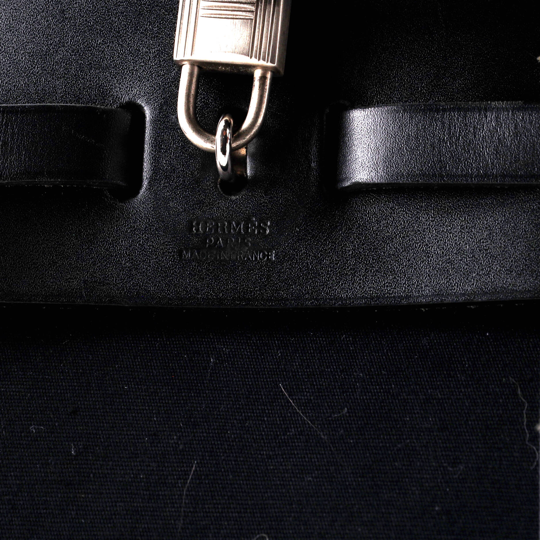 Hermes Herbag A Dos Zip Backpack Toile and Leather