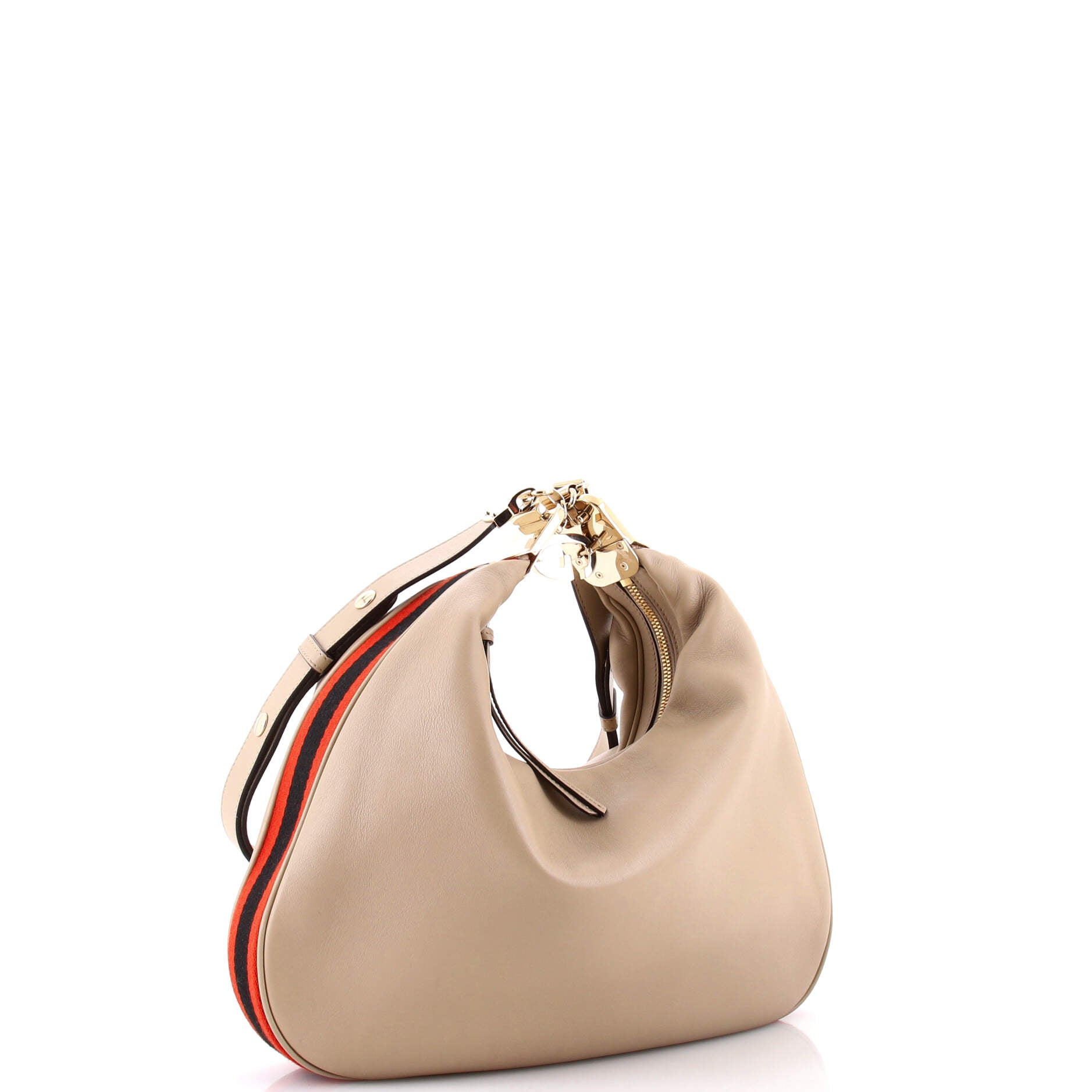Gucci Attache Shoulder Bag Leather Large