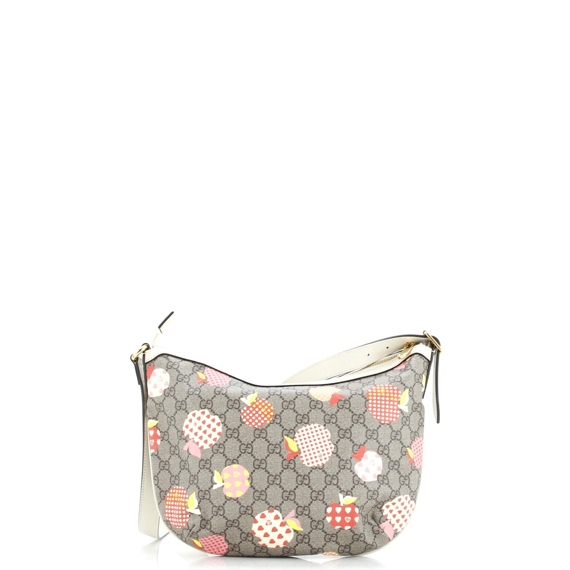 Gucci Ophidia Half Moon Hobo Printed GG Coated Canvas Small