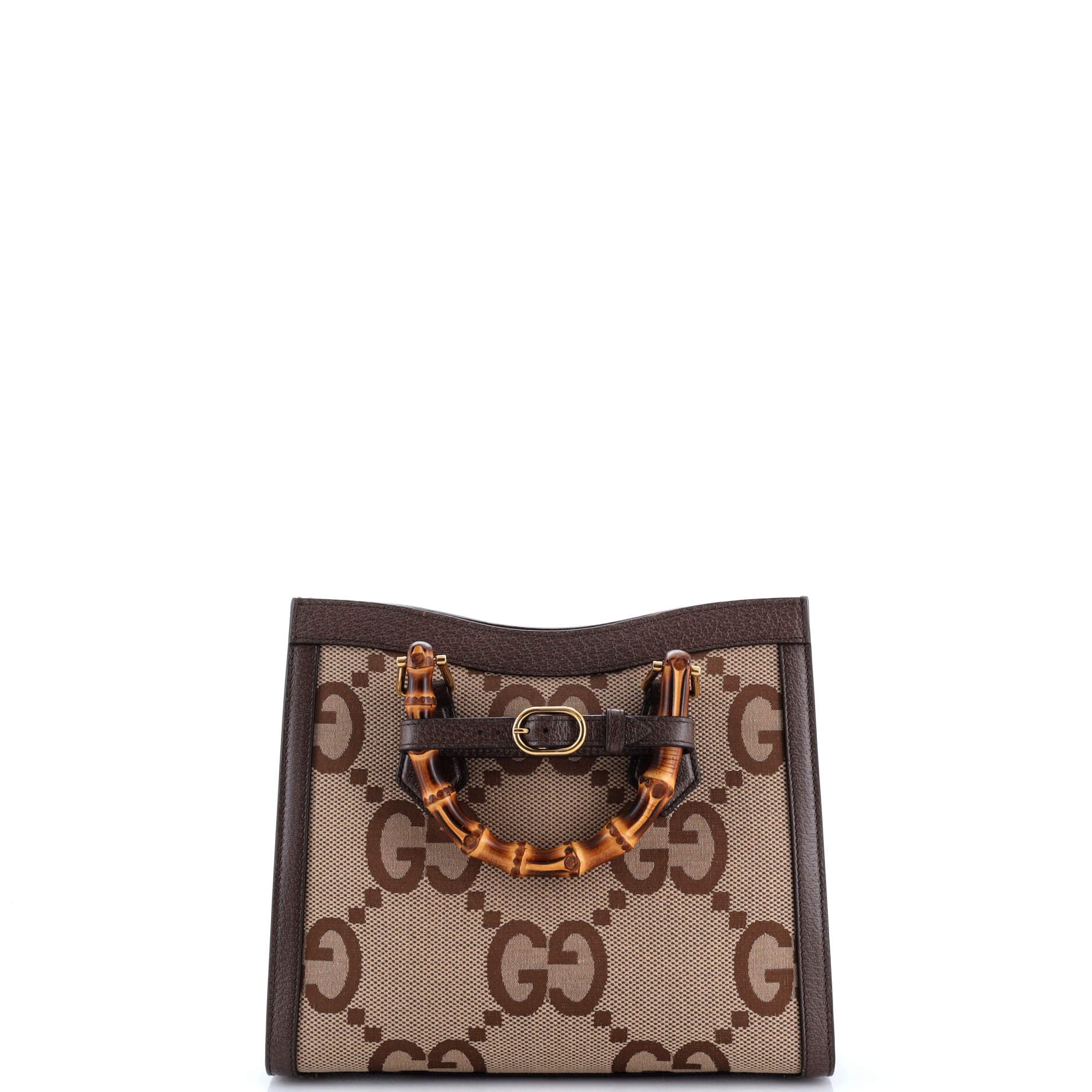 Gucci Diana NM Bamboo Handle Tote Jumbo GG Canvas Small