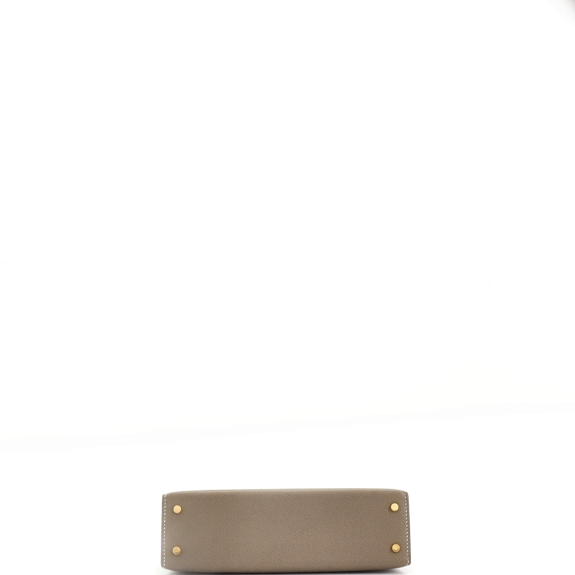 Hermes Kelly Mini II Bag Grey Epsom with Gold Hardware 20