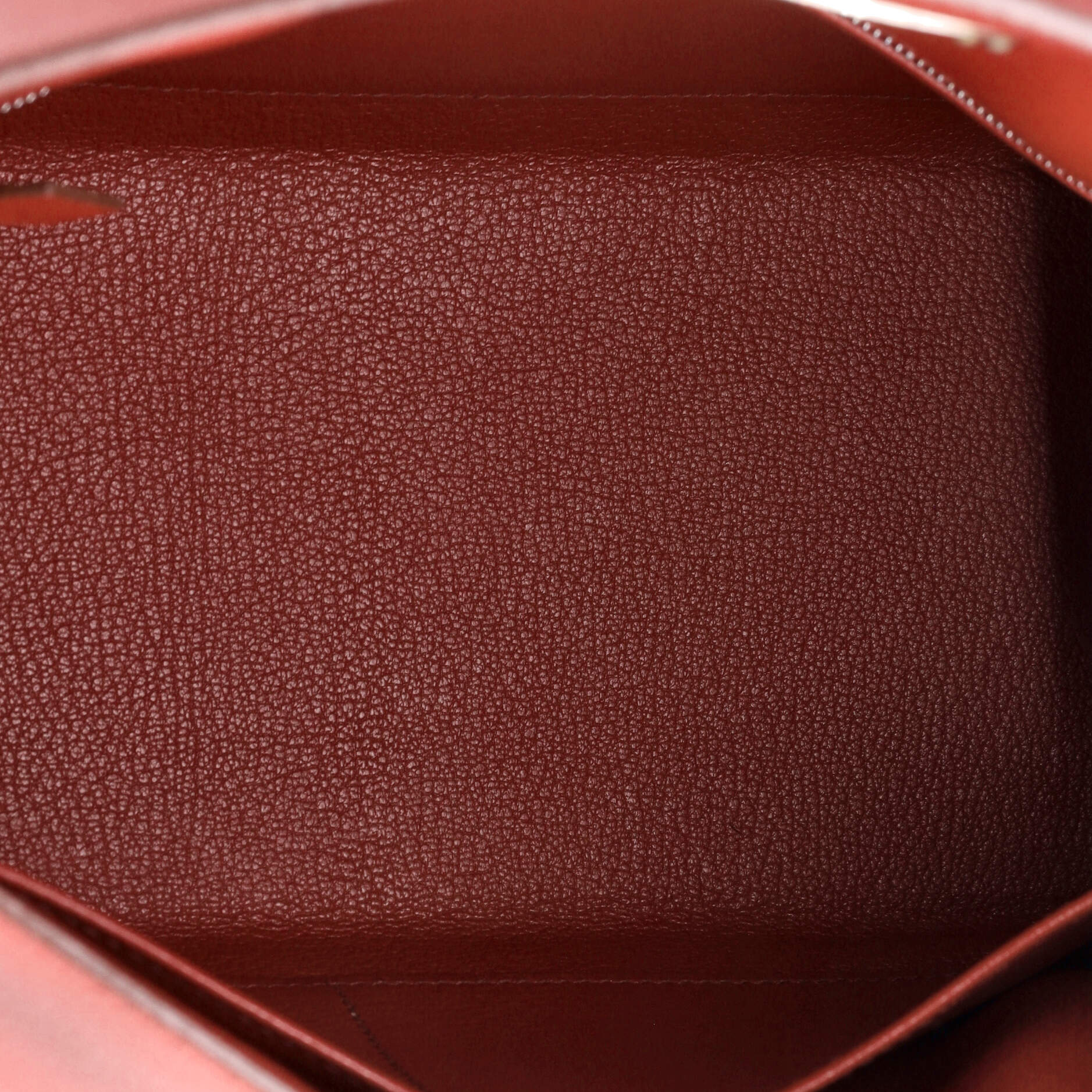 Hermes Kelly Handbag Red Epsom with Palladium Hardware 28