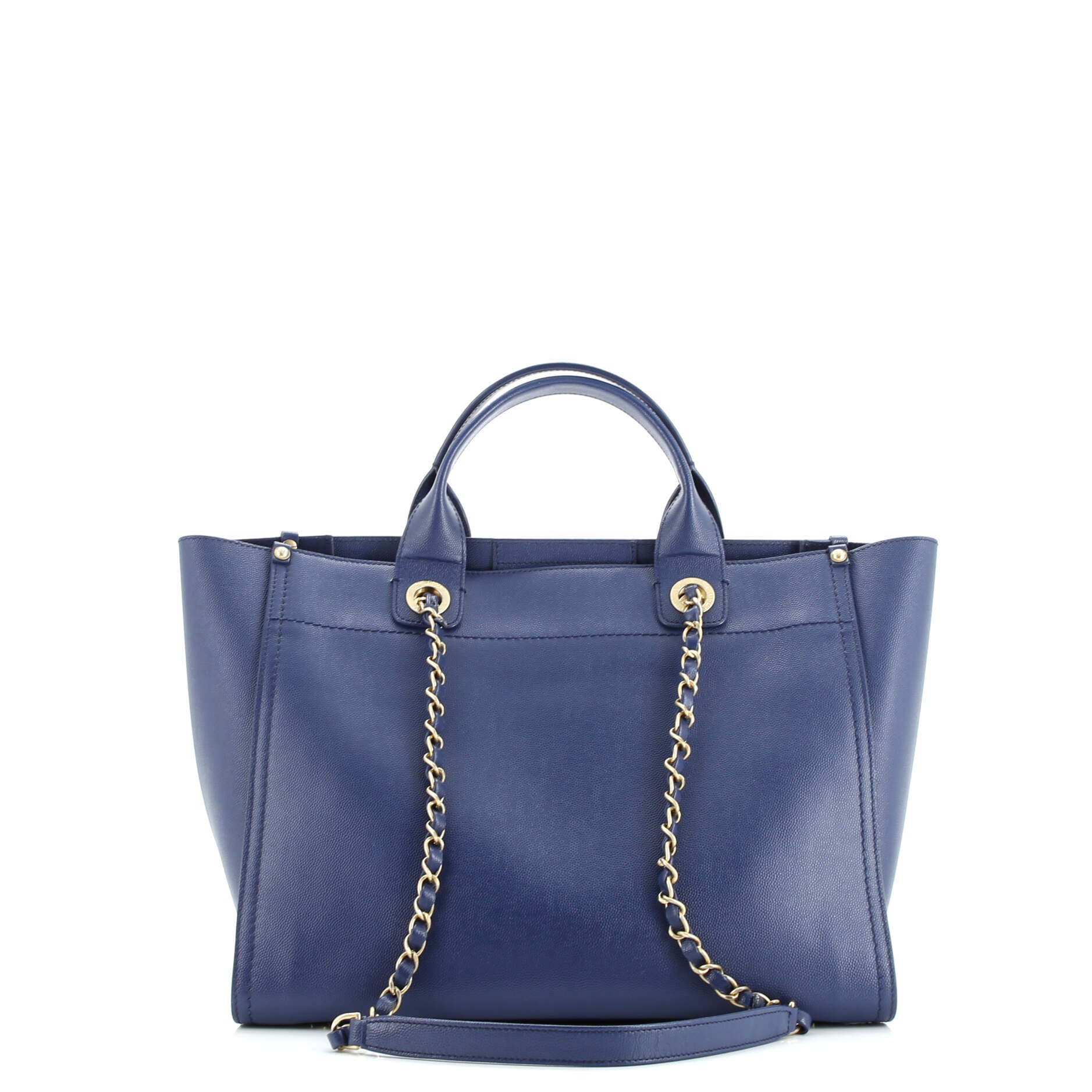 Chanel Deauville Tote Studded Caviar Small