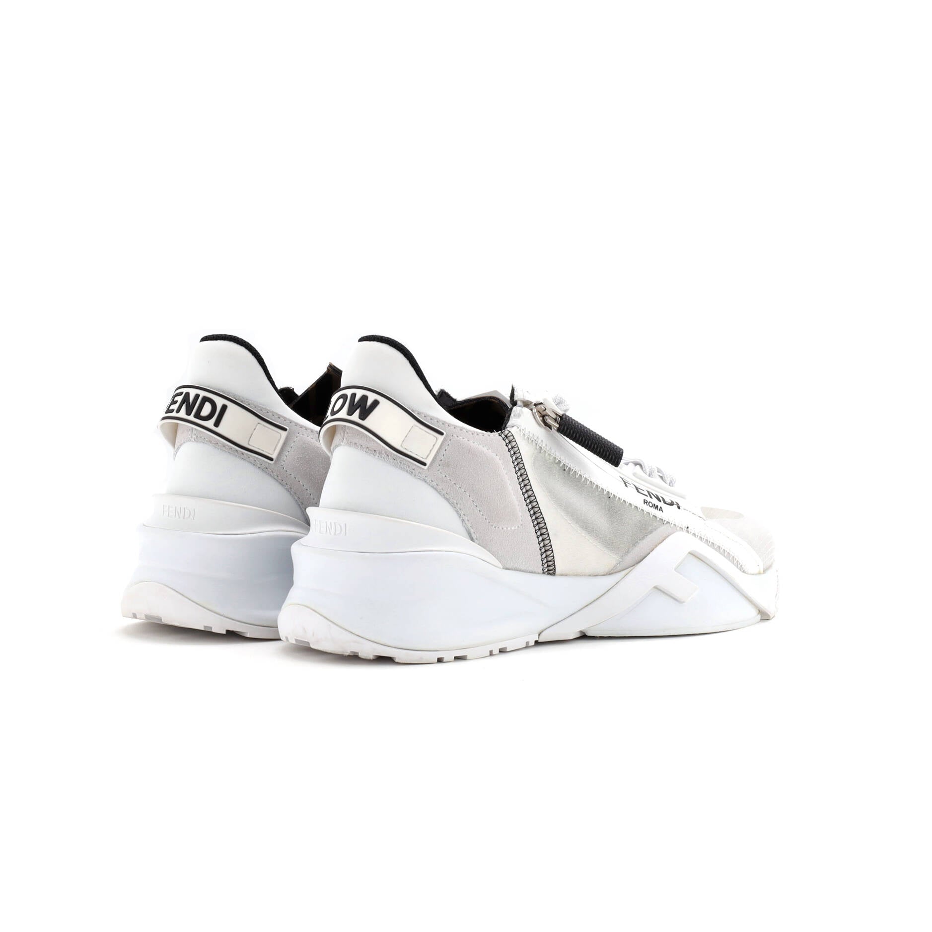 Fendi Women's Flow Low-Top Sneakers Mixed Materials