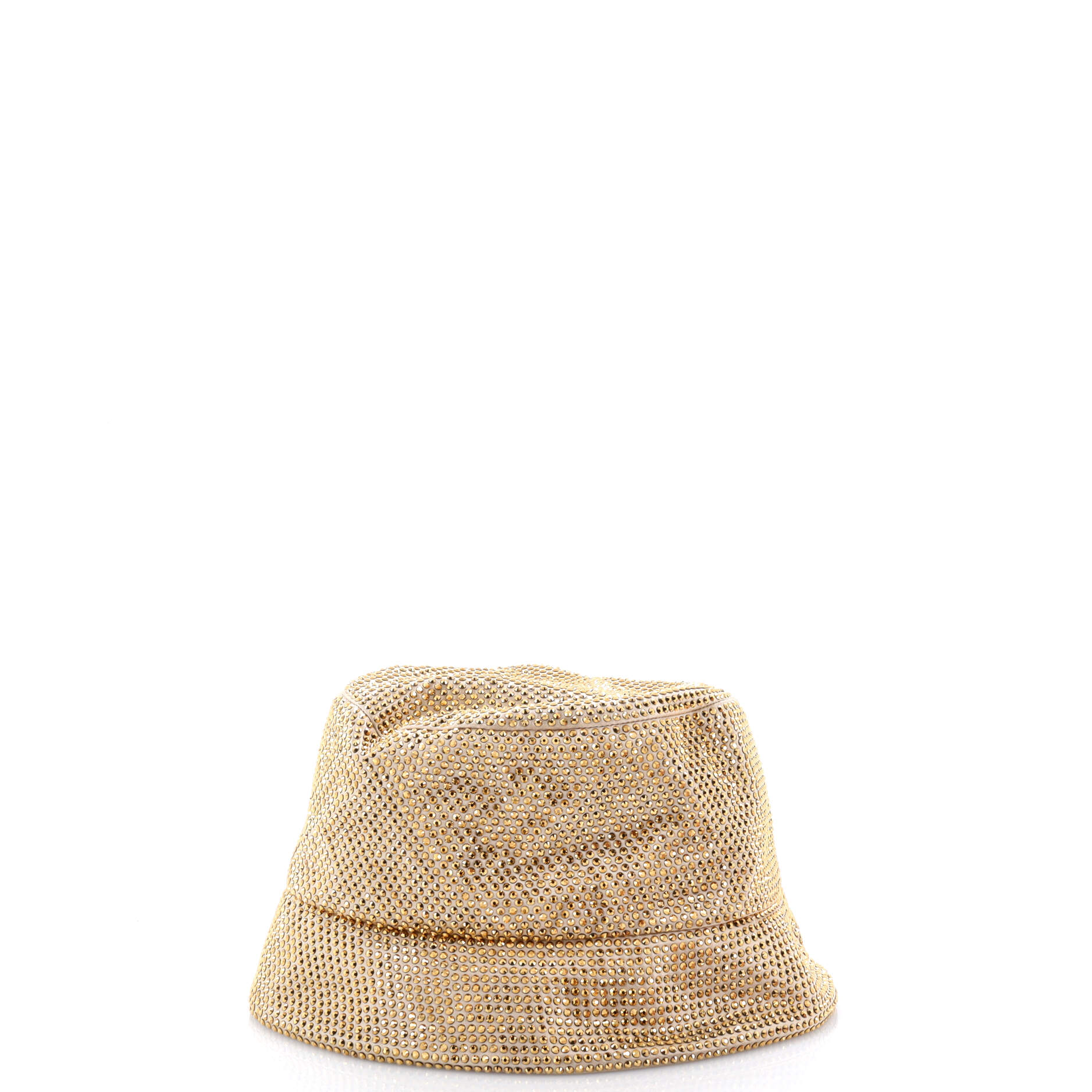 Prada Bucket Hat Crystal Embellished Satin