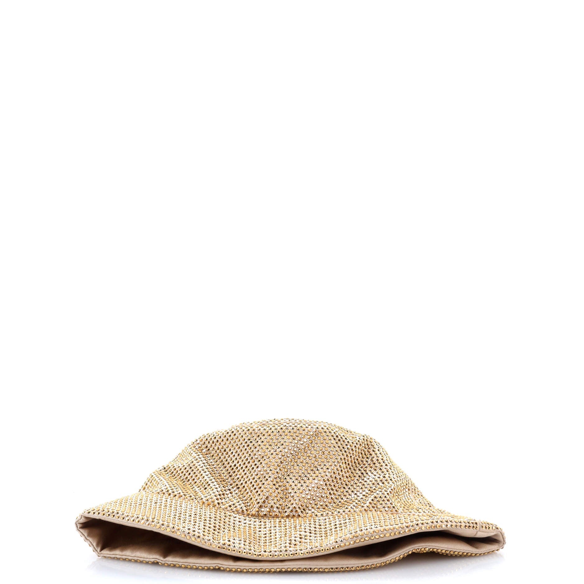 Prada Bucket Hat Crystal Embellished Satin