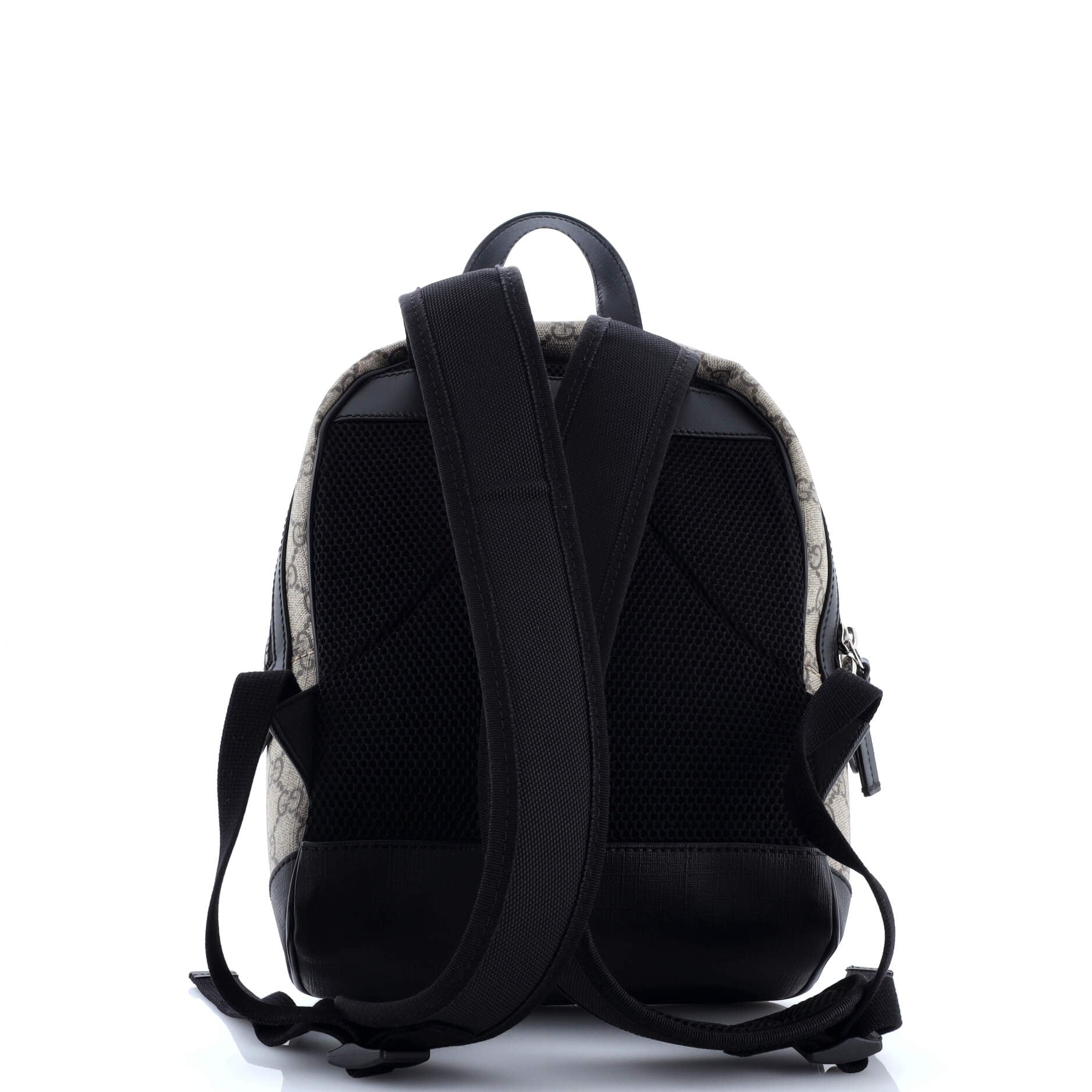 Gucci Zip Pocket Backpack GG Coated Canvas Small