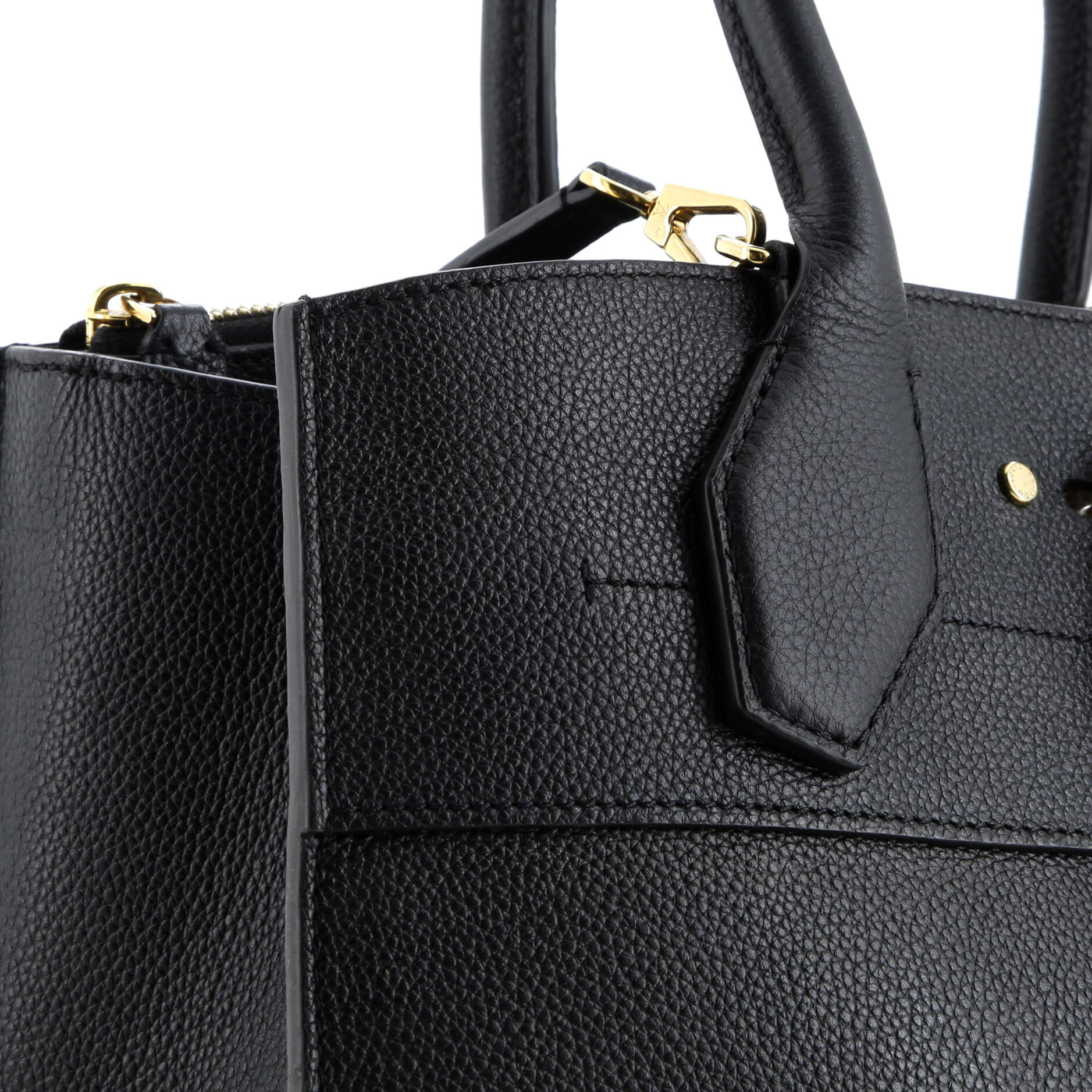 Louis Vuitton City Steamer Handbag Leather MM