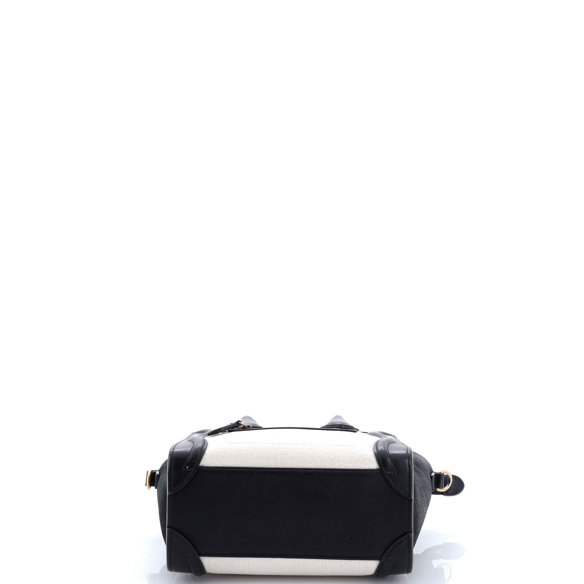 Celine Bicolor Luggage Bag Grainy Leather Nano