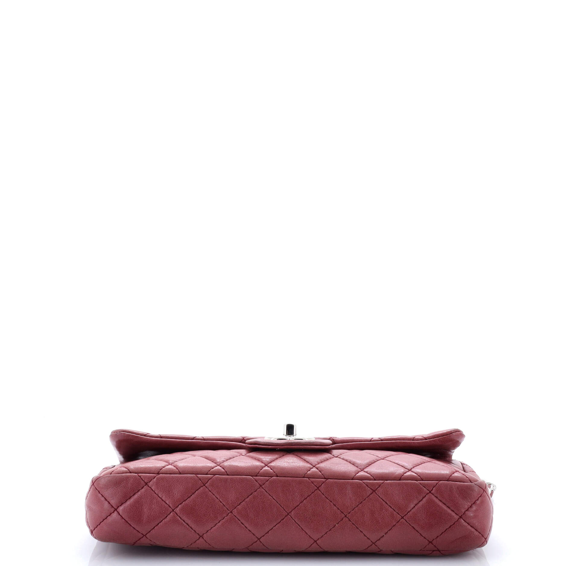 Chanel Classic Single Flap Bag Quilted Lambskin East West