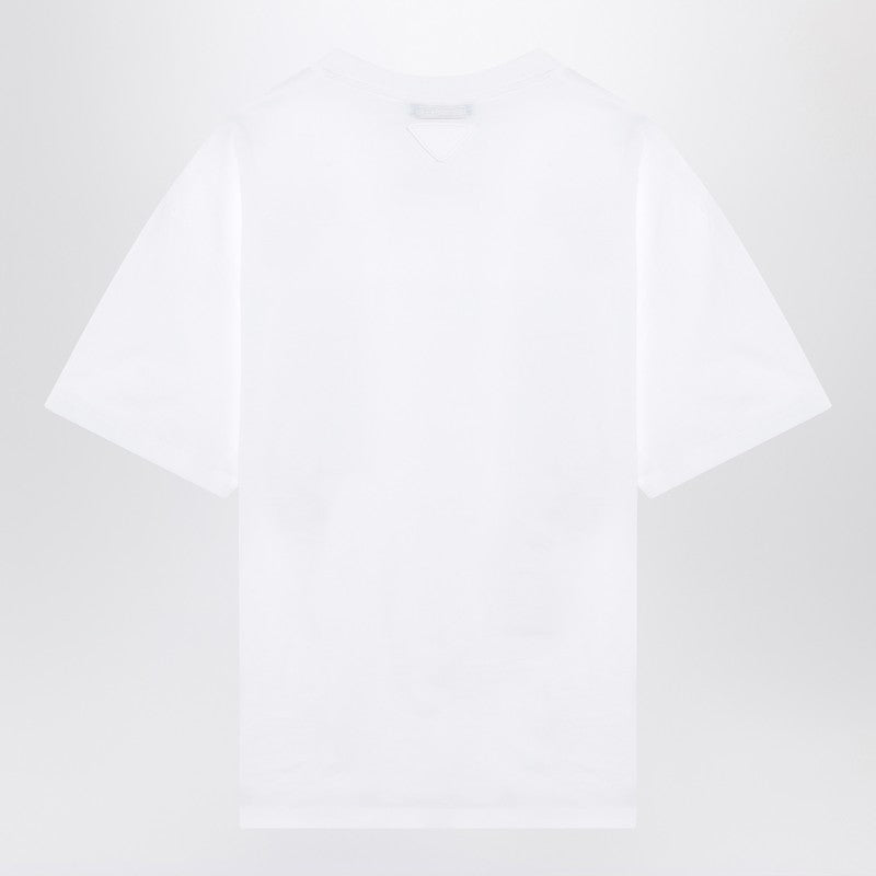 Prada White Cotton T-Shirt Women